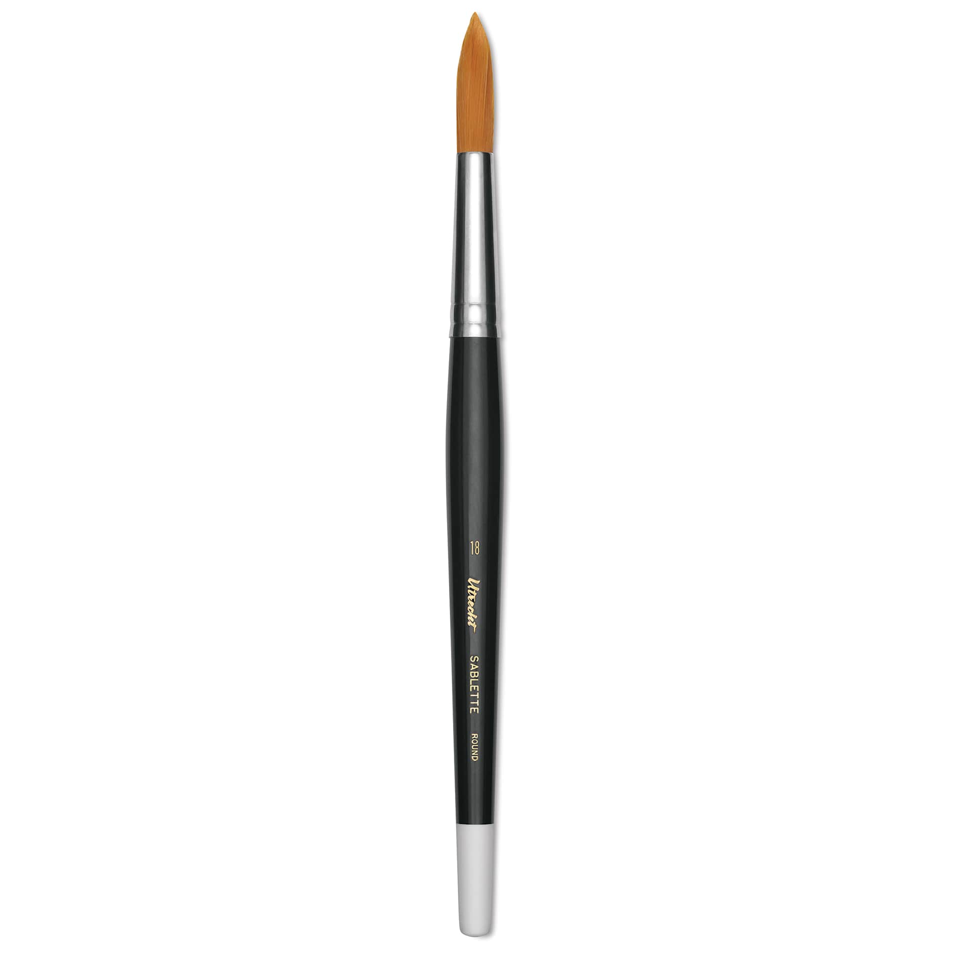Utrecht Synthetic Sablette Round - Size 18, Short Handle