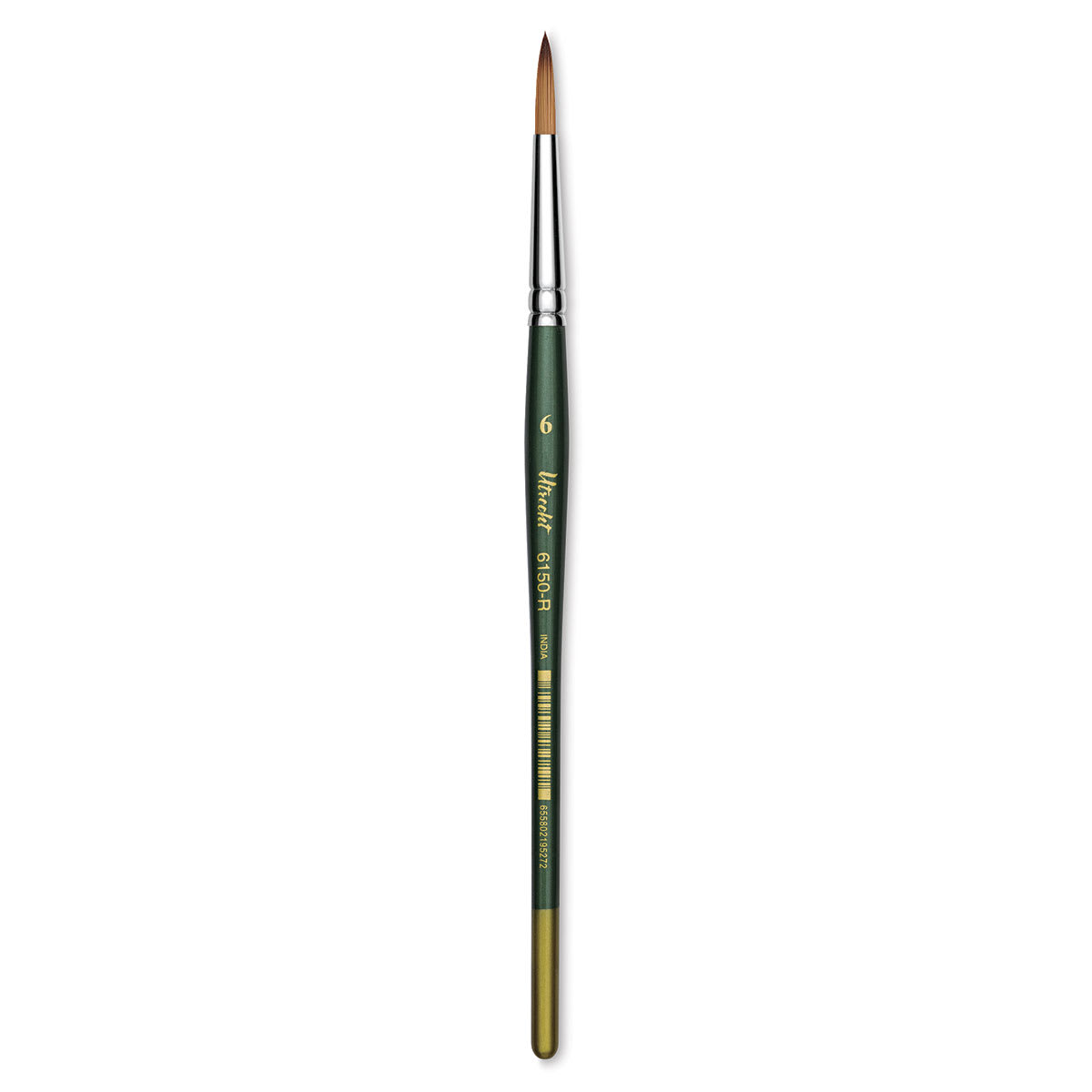 Utrecht Series 6150 Synthetic Golden Taklon Watercolor Brushes - Single Round Brush shown Utrecht Series 6150 Synthetic Golden Taklon Watercolor Brushes - Single Round Brush shown