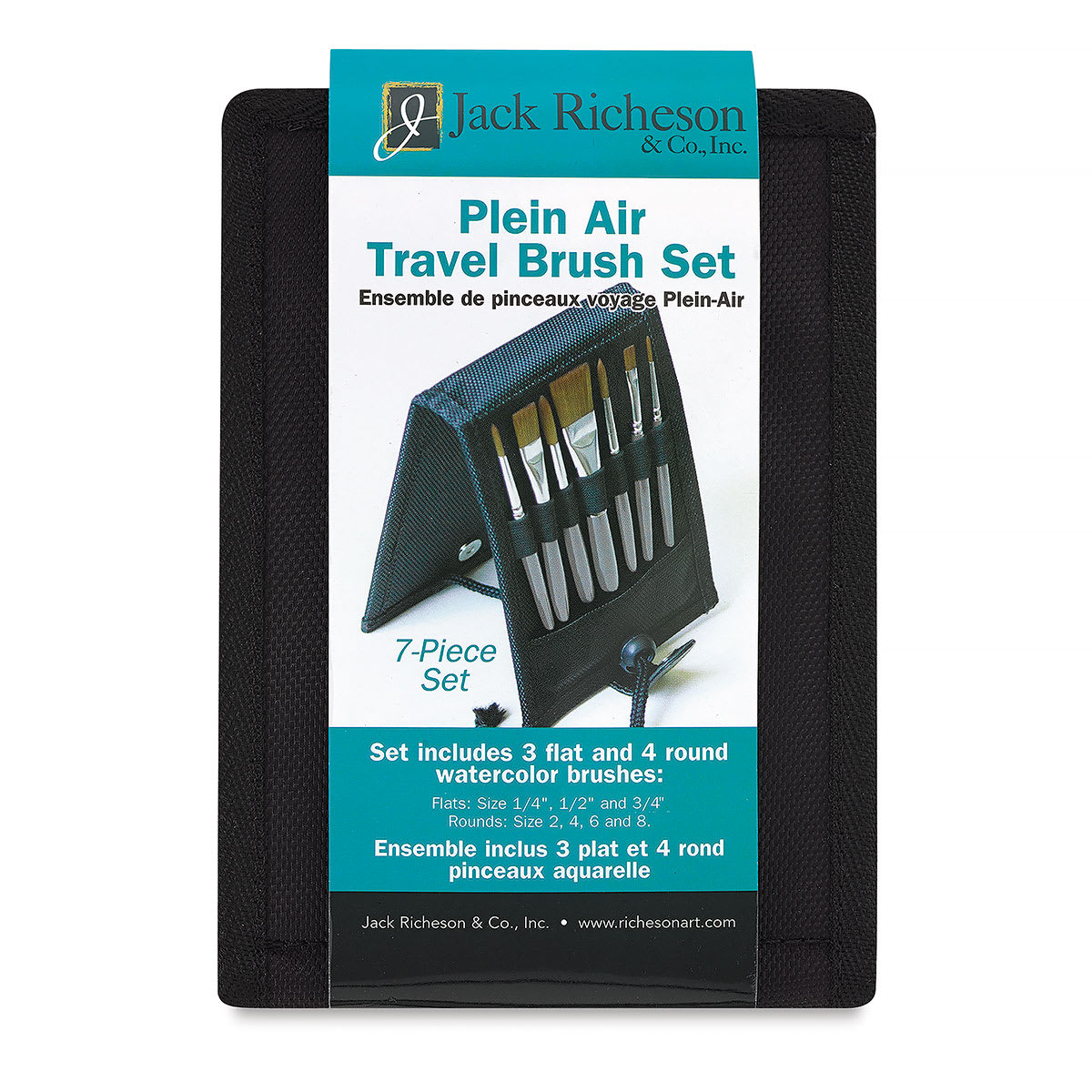 
Richeson Plein Air Travel Brushes - Set of 7 (Front of Package)