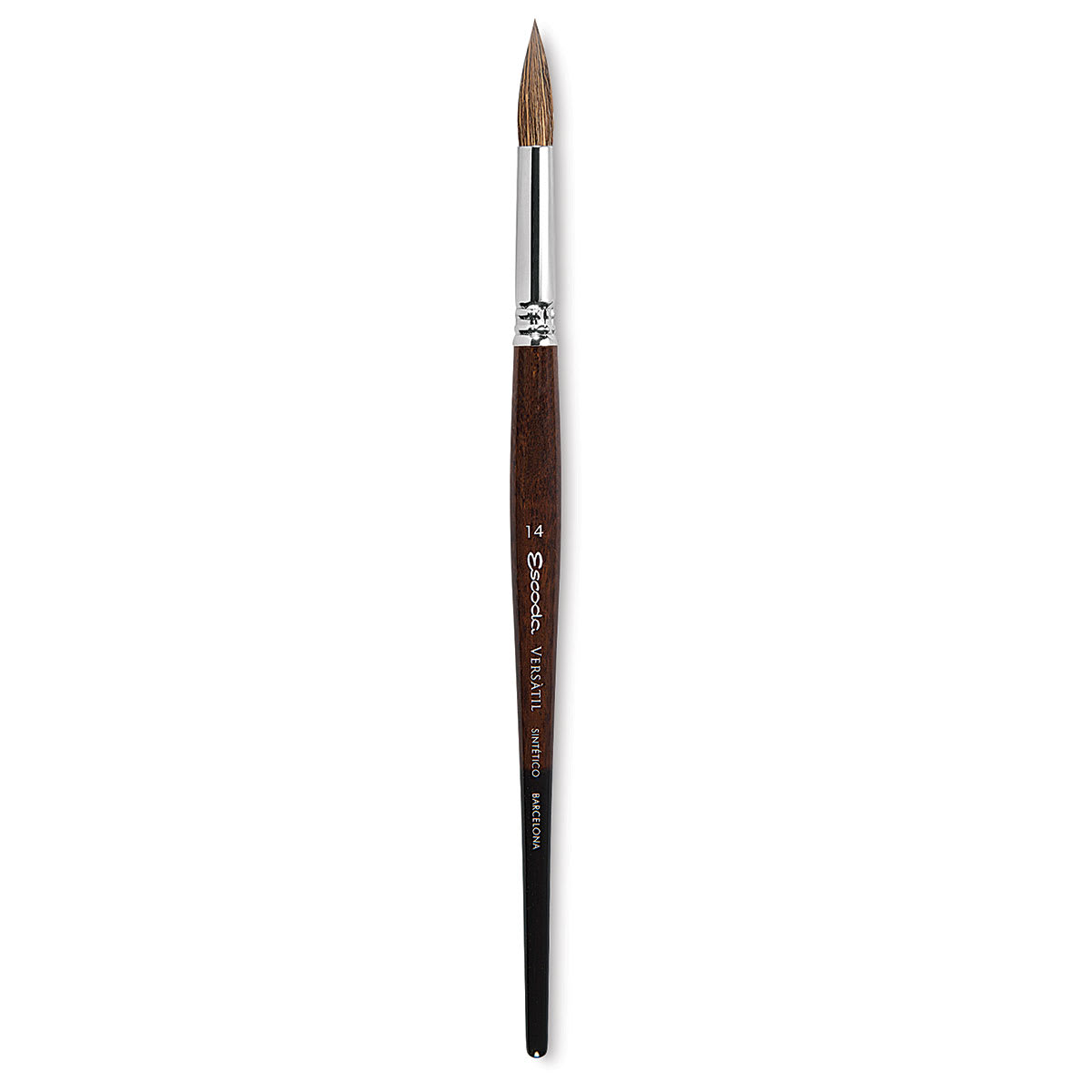 Escoda Versatil Brush - Pointed Round, Size 14, Short Handle