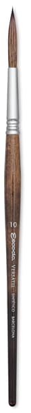 Escoda Versatil Brushes - Short handled Rigger Brush shown upright