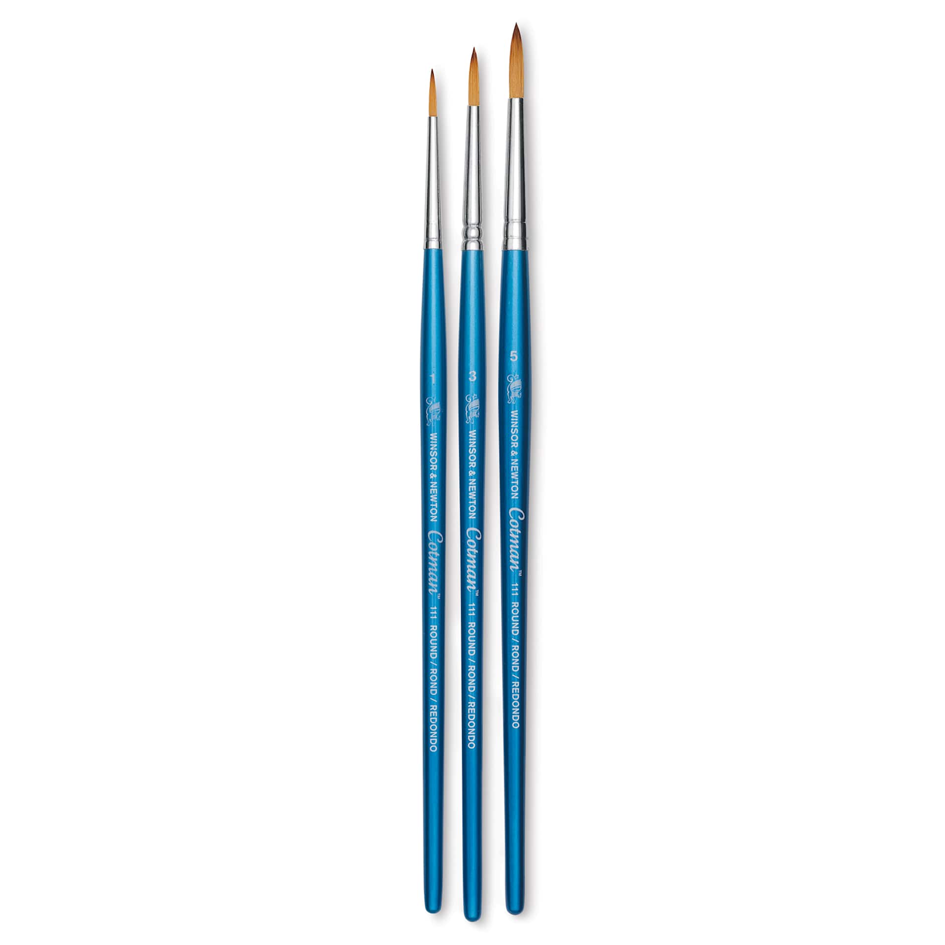 Winsor & Newton Cotman Watercolor Brush Set - Set 1, Set of 3, Short Handle Winsor & Newton Cotman Watercolor Brush Set - Set 1, Set of 3, Short Handle