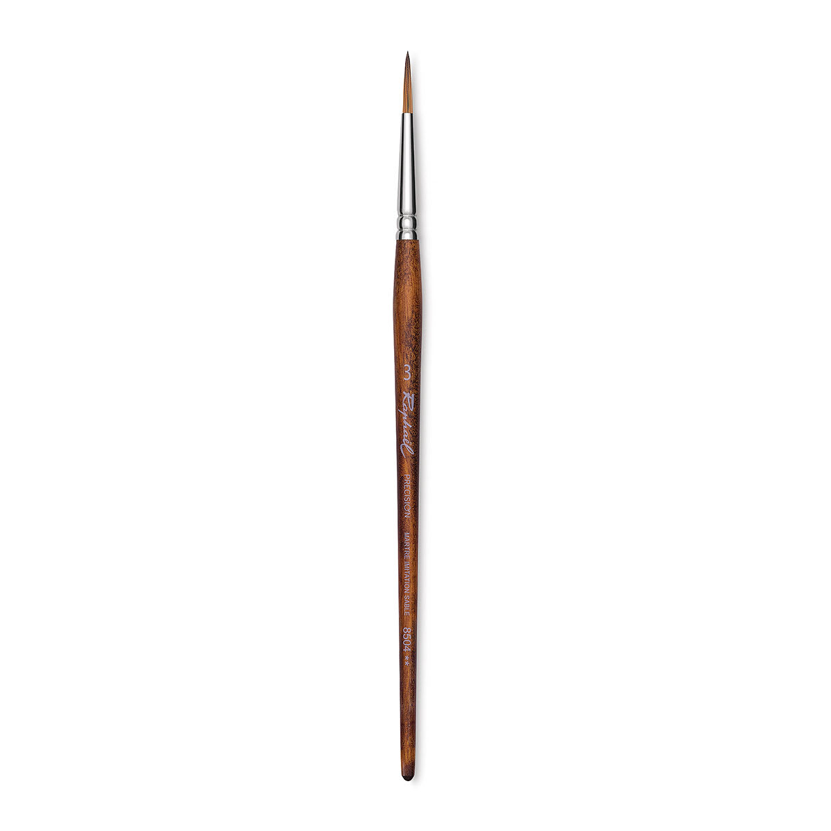 Raphaël Precision Brush - Round, Size 3, Short Handle