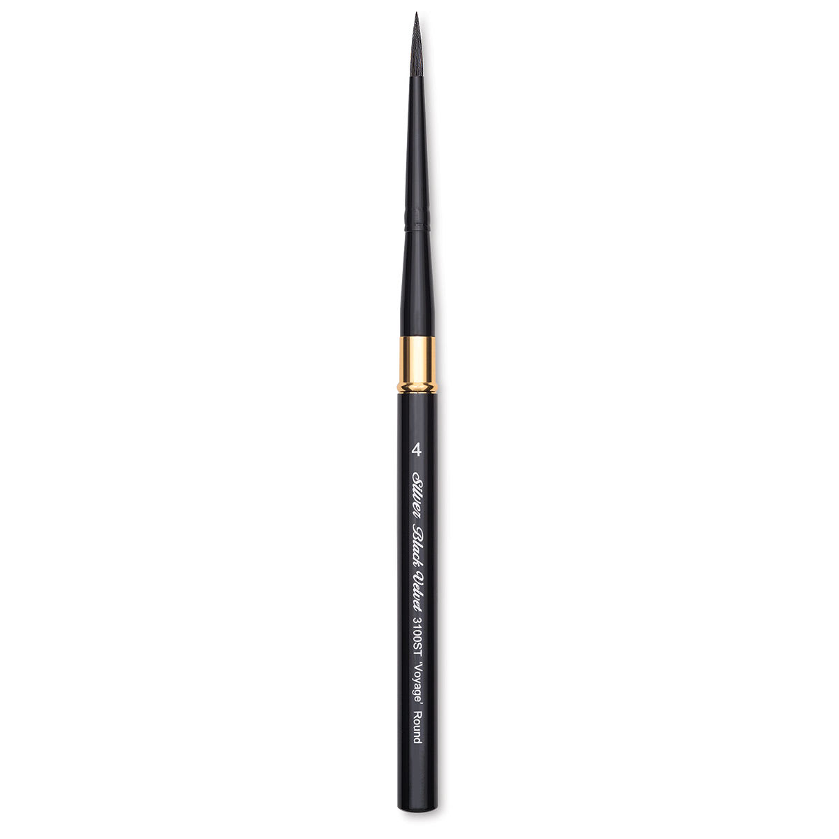 Silver Brush Black Velvet Voyage Brush - Travel Round, Size 4
