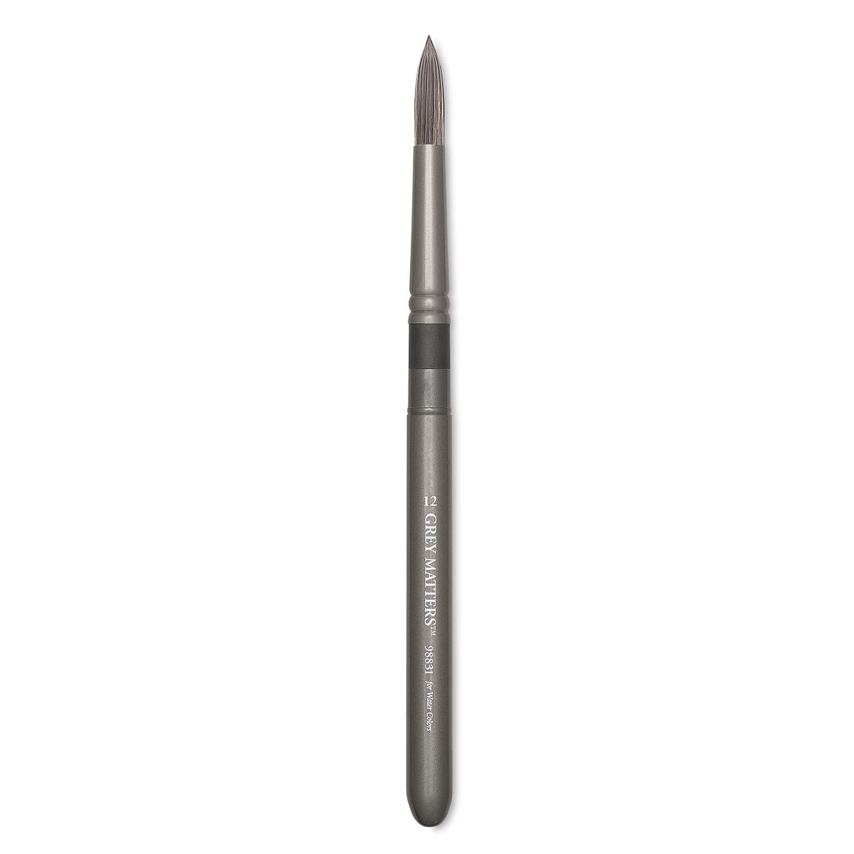 Richeson Grey Matters Pocket Brushes - Single Round brush open and upright Richeson Grey Matters Pocket Brushes - Single Round brush open and upright