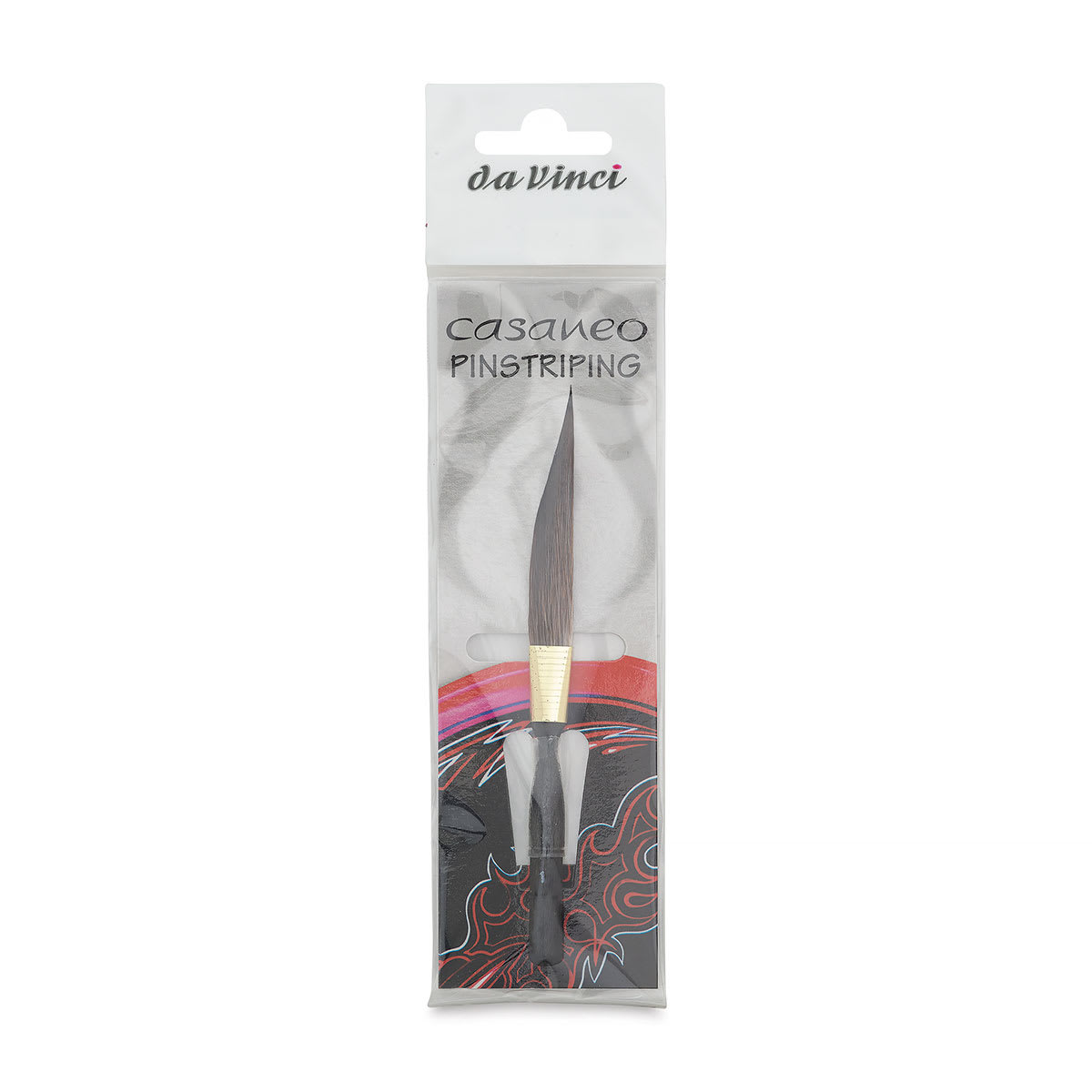 Da Vinci Casaneo Synthetic Squirrel Watercolor Brush - Sword Striper, Size 1, Short Handle, Synthetic, front of packaging