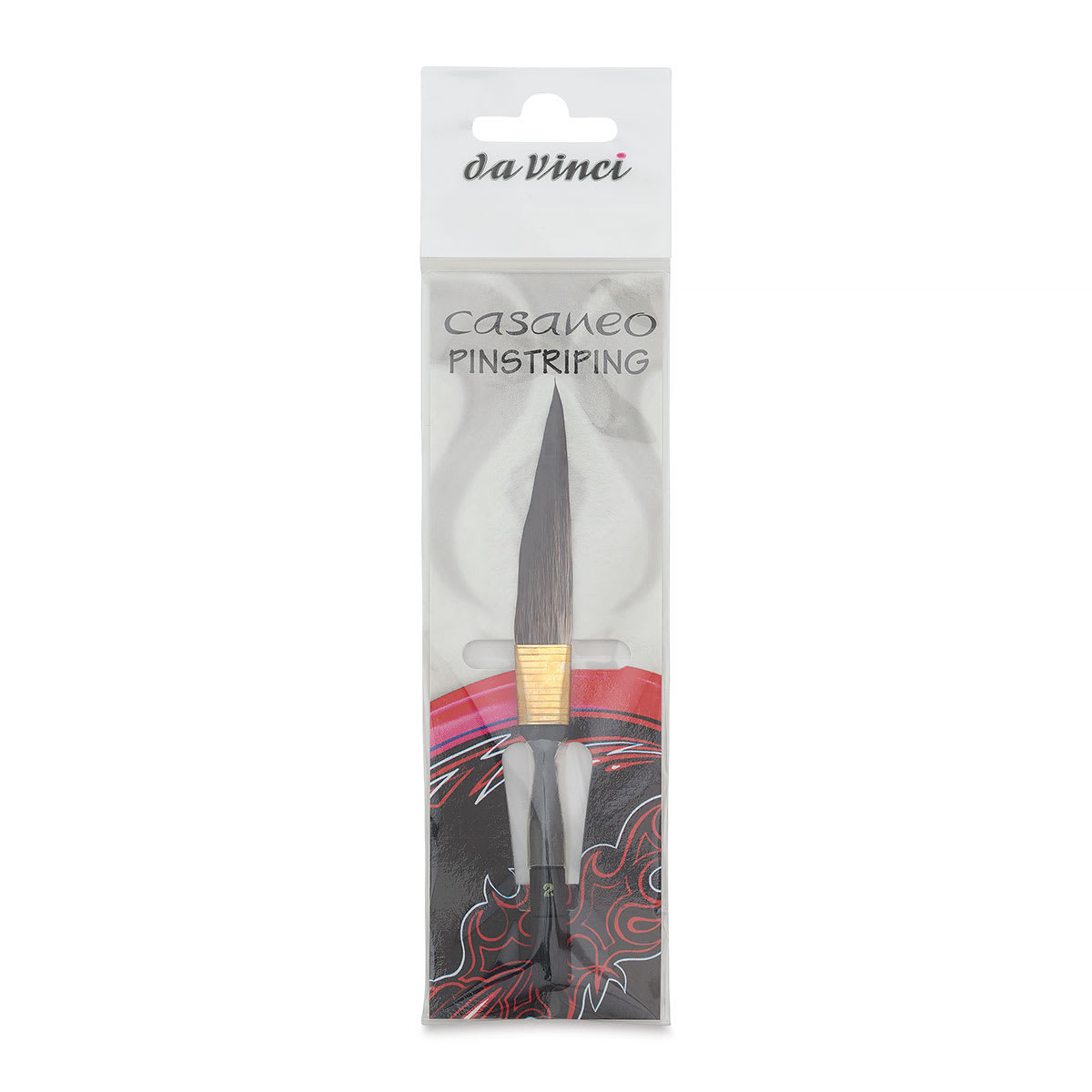 Da Vinci Casaneo Synthetic Squirrel Watercolor Brush - Sword Striper, Size 2, Short Handle, Synthetic, front of packaging