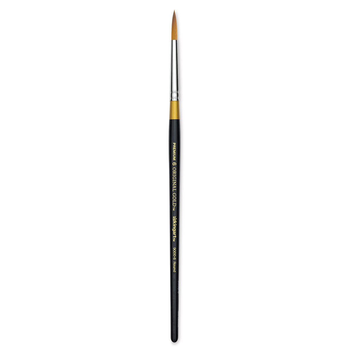Kingart Original Gold Brush - Round, Size 6, Short Handle