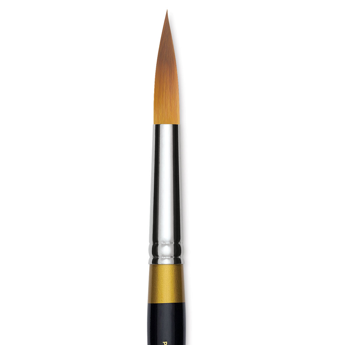 Kingart Original Gold Brush - Ultra Round, Size 16, Short Handle (close-up)