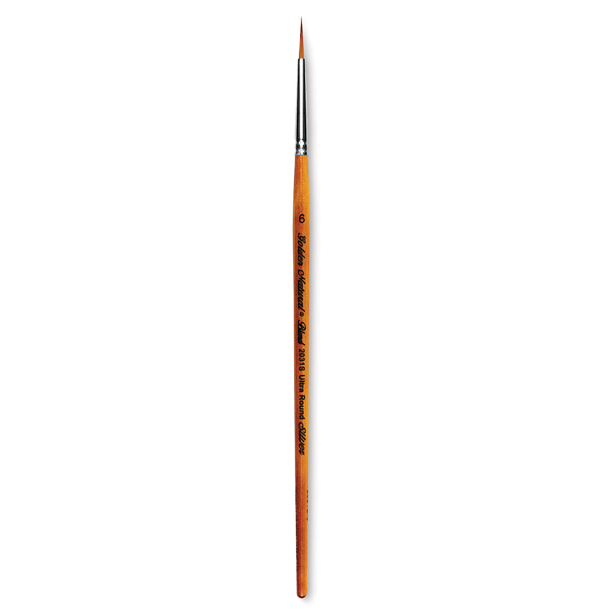 Silver Brush Golden Natural Brush - Ultra Round, Short Handle, Size 6 (full brush)