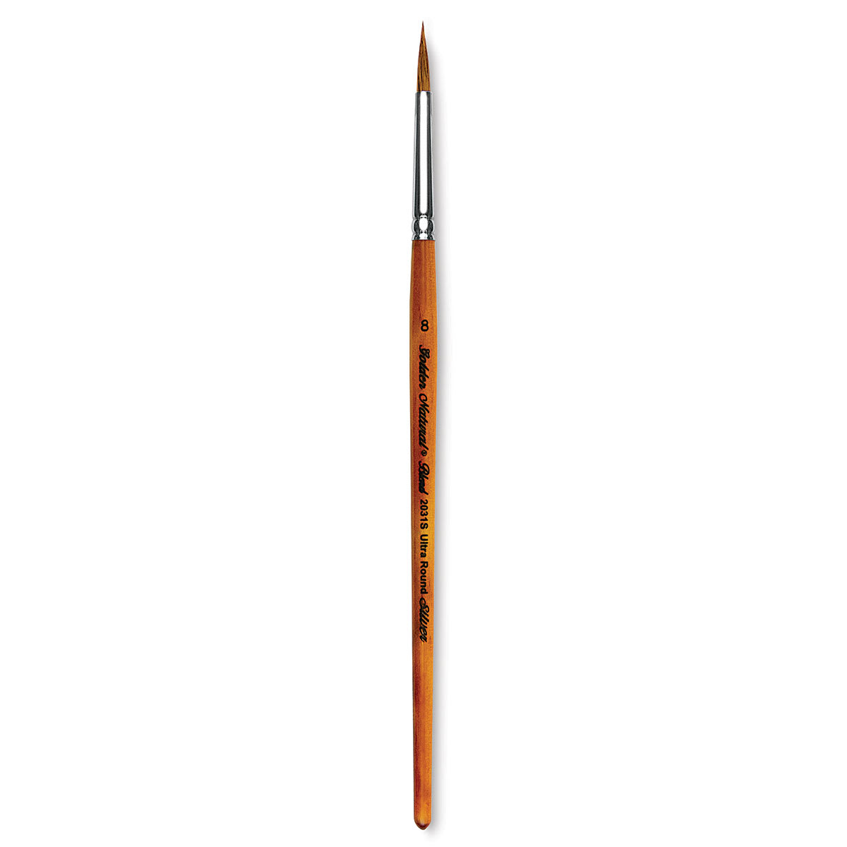 Silver Brush Golden Natural Brush - Ultra Round, Short Handle, Size 8 (full brush)
