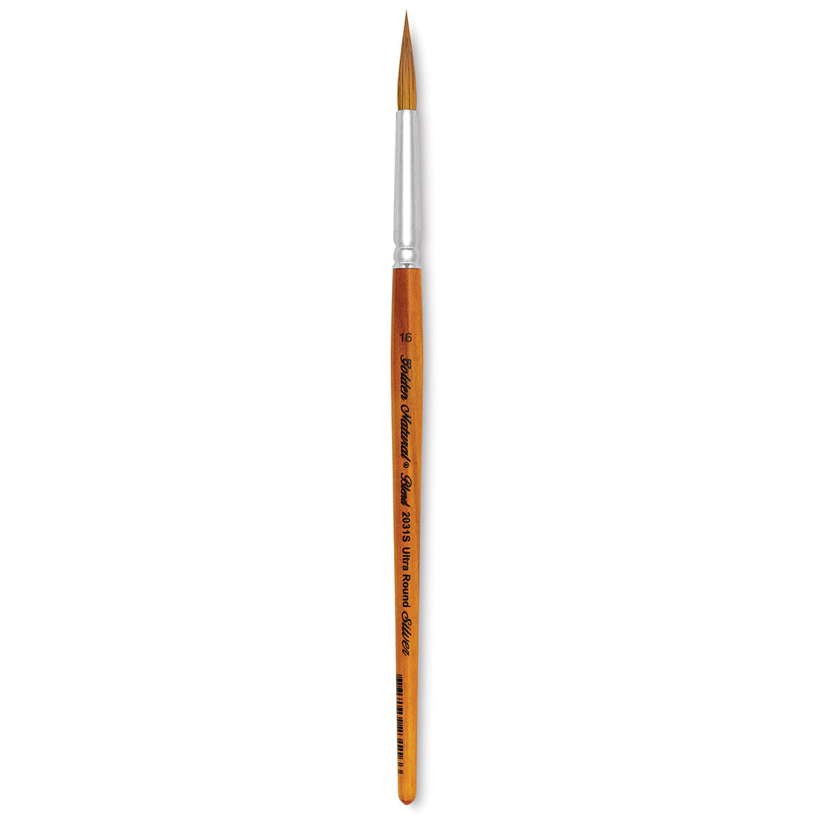Silver Brush Golden Natural Brush - Ultra Round, Short Handle, Size 16