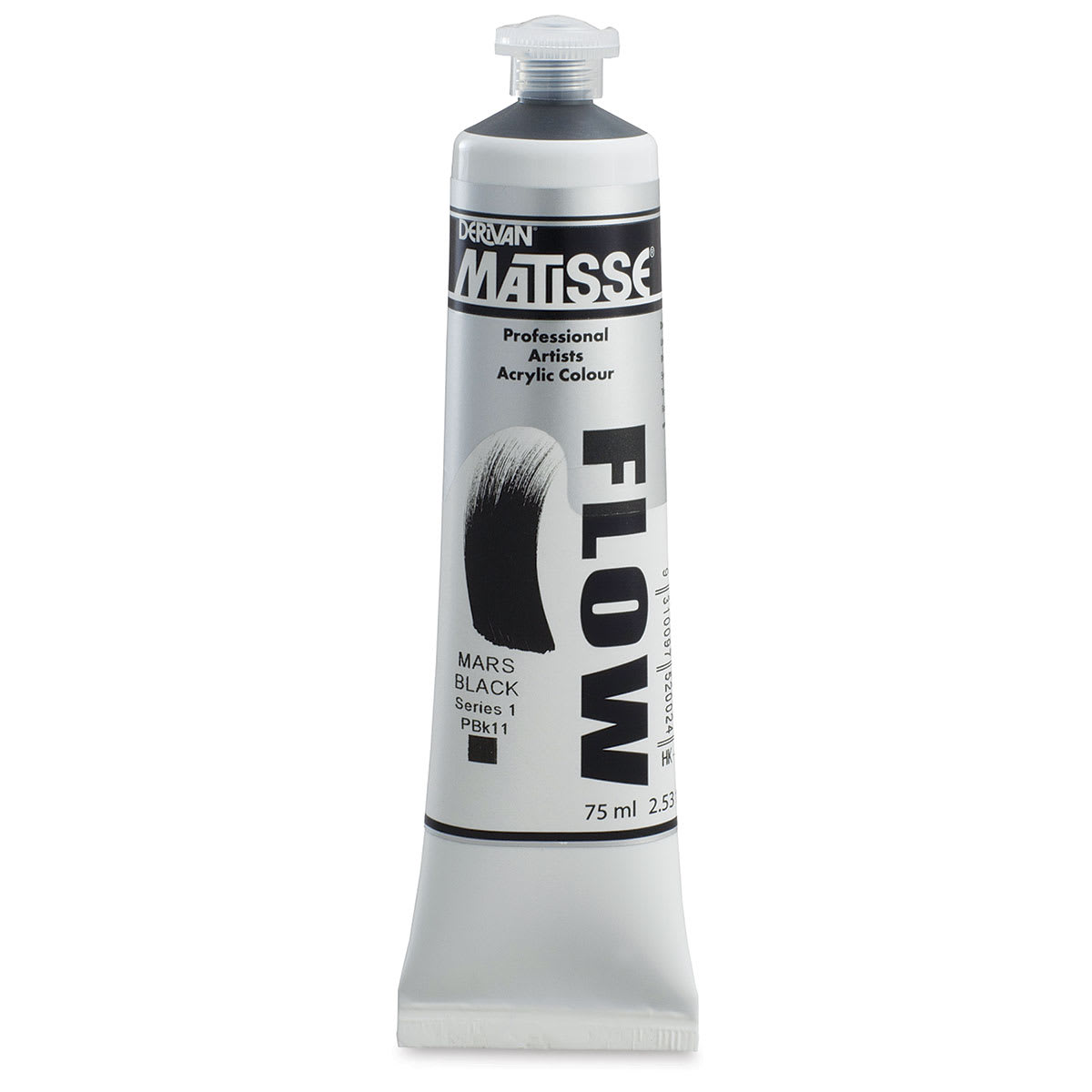 Matisse Flow Acrylic Paint - Mars Black, 75 ml