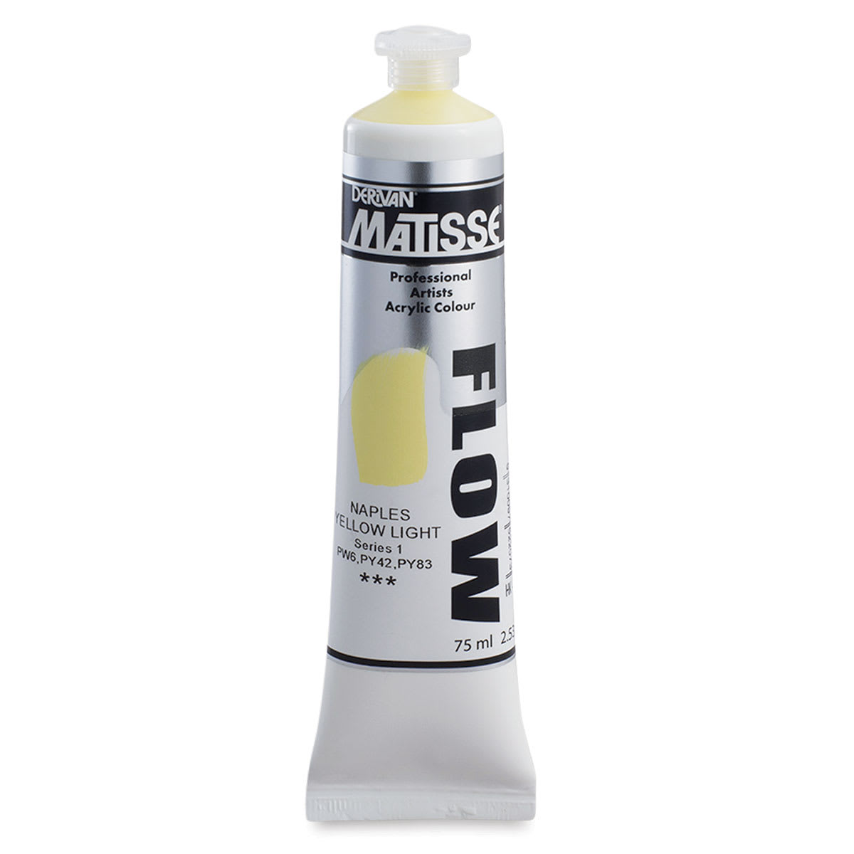 Matisse Flow Acrylic Paint - Naples Yellow Light, 75 ml