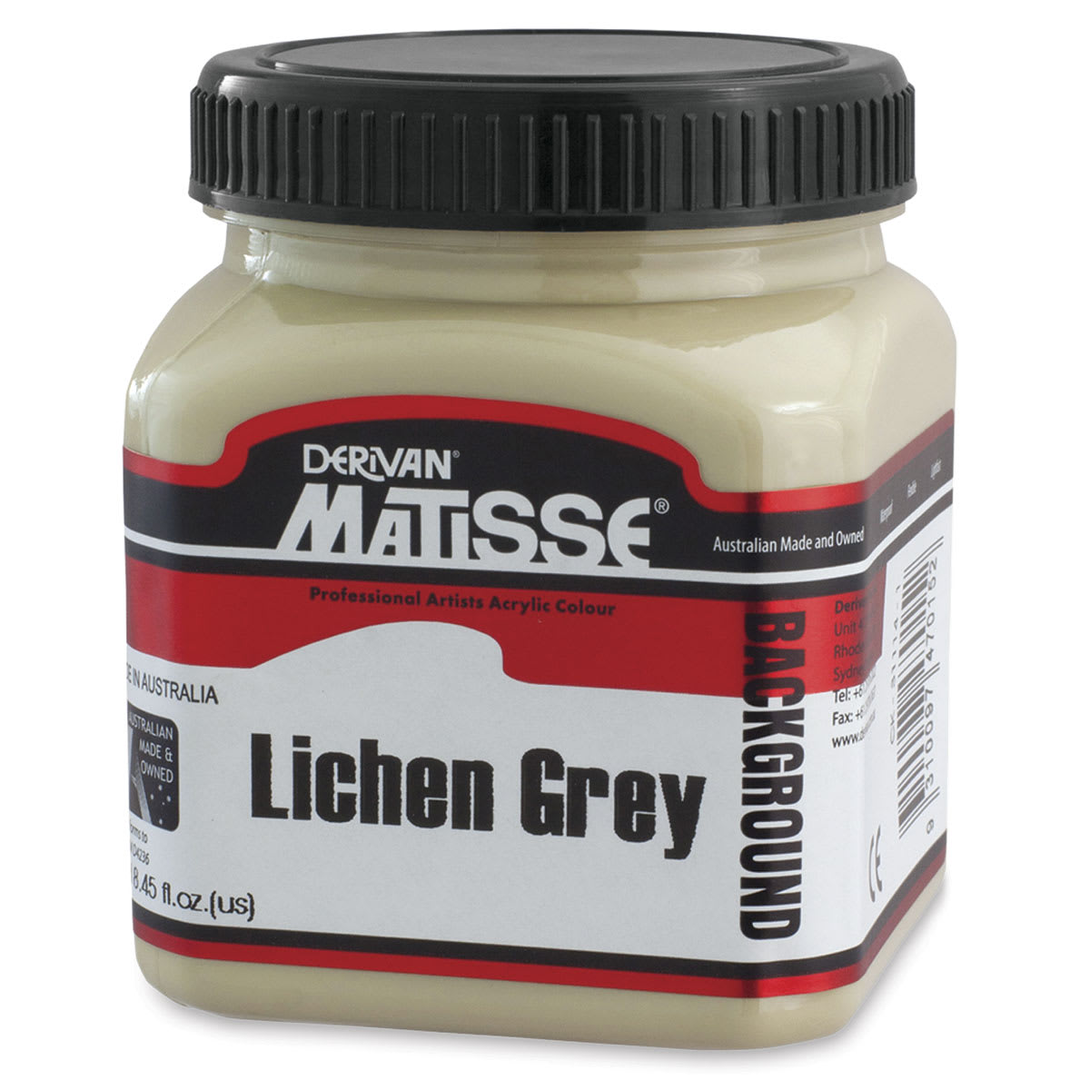 Matisse Background Colors Acrylic Paint - Lichen Grey, 250 ml