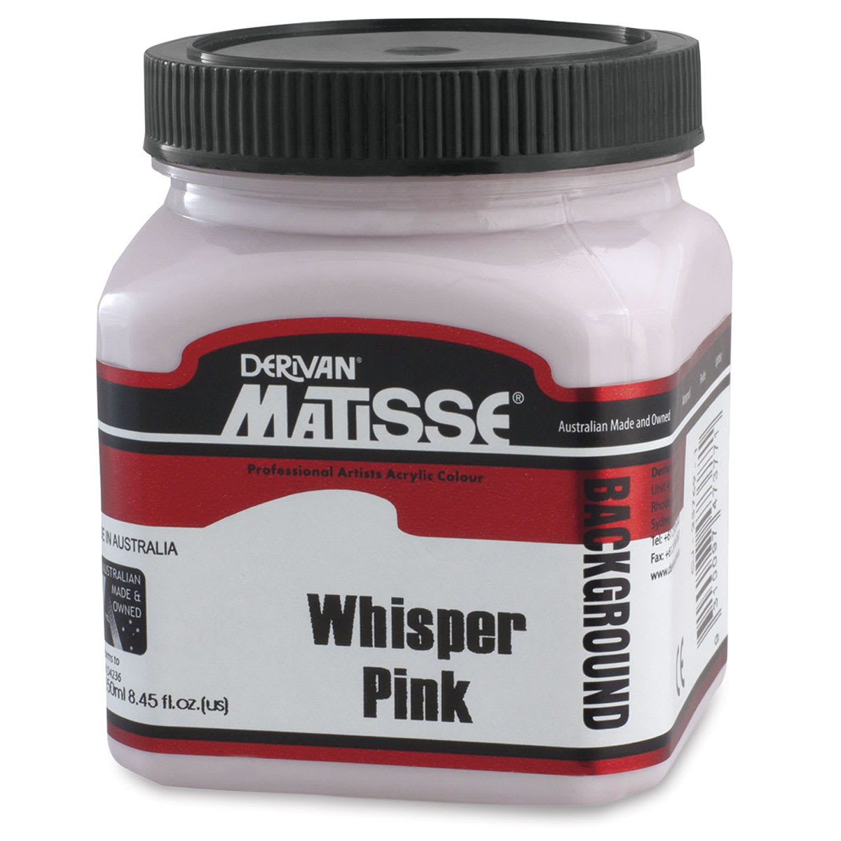 Matisse Background Colors Acrylic Paint - Whisper Pink, 250 ml