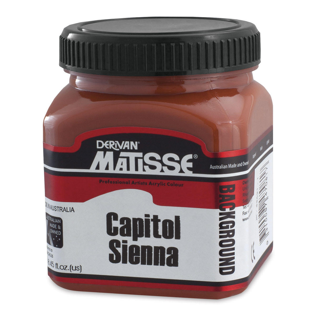 Matisse Background Colors Acrylic Paint - Capitol Sienna, 250 ml