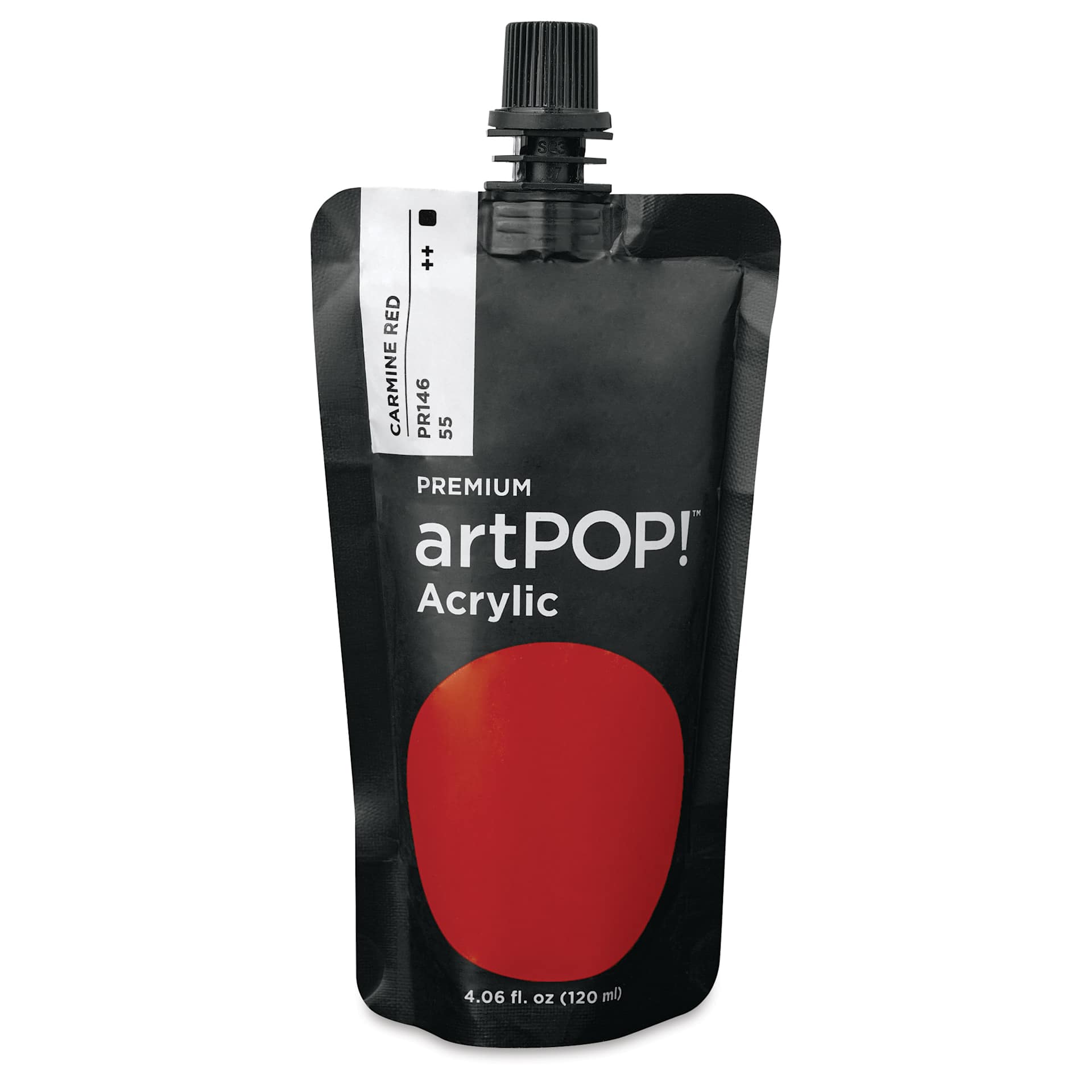 artPOP! Heavy Body Acrylic Paint - Carmine Red, 120 ml Pouch