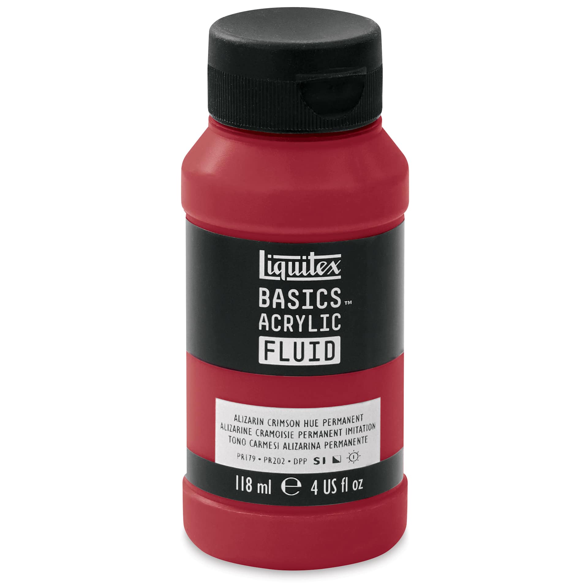 Liquitex Basics Acrylic Fluid Paint - Alizarin Crimson Hue Permanent, 118 ml