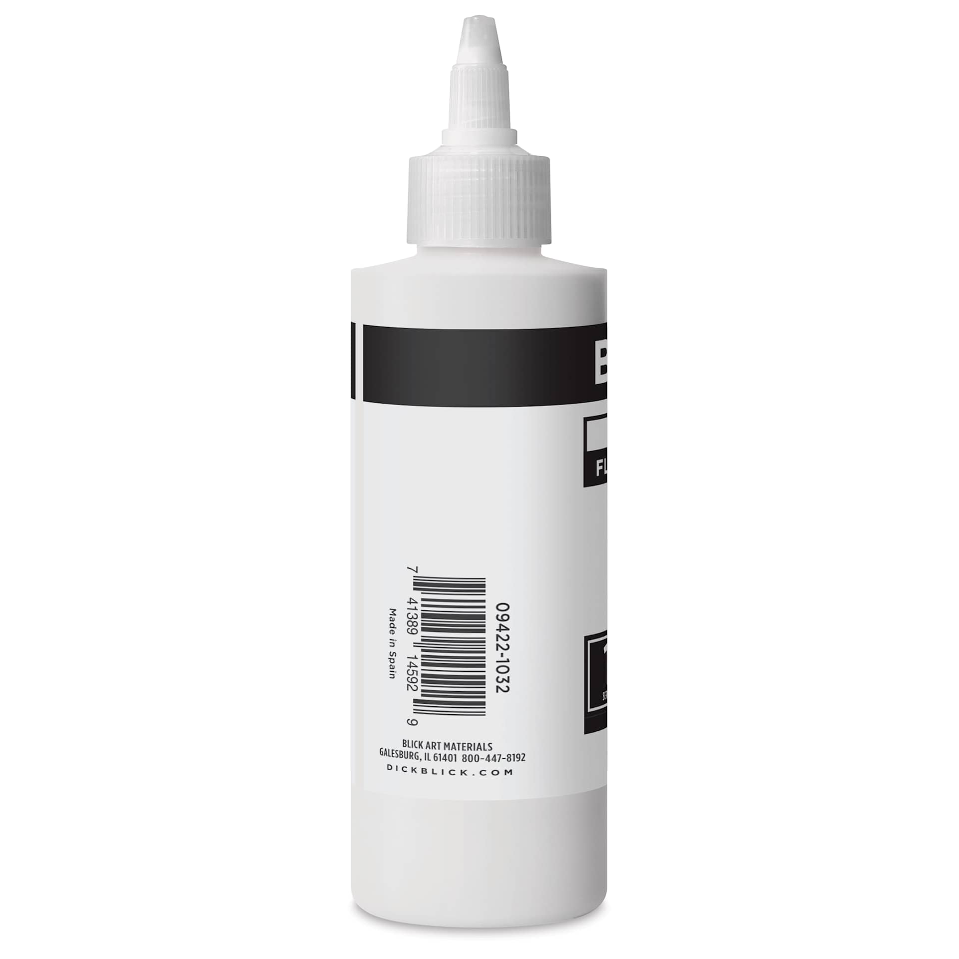 Blick Artists’ Fluid Acrylic - Zinc White, 200 ml side