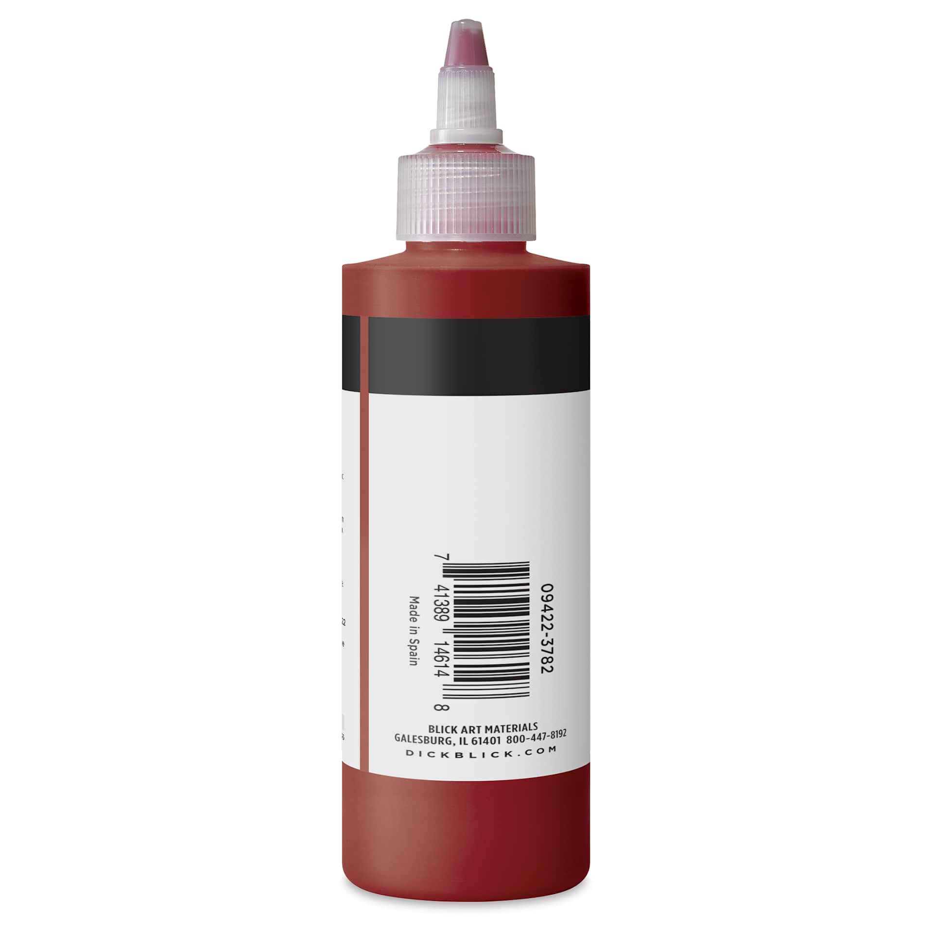 Blick Artists’ Fluid Acrylic - Quinacridone Crimson, 200 ml side