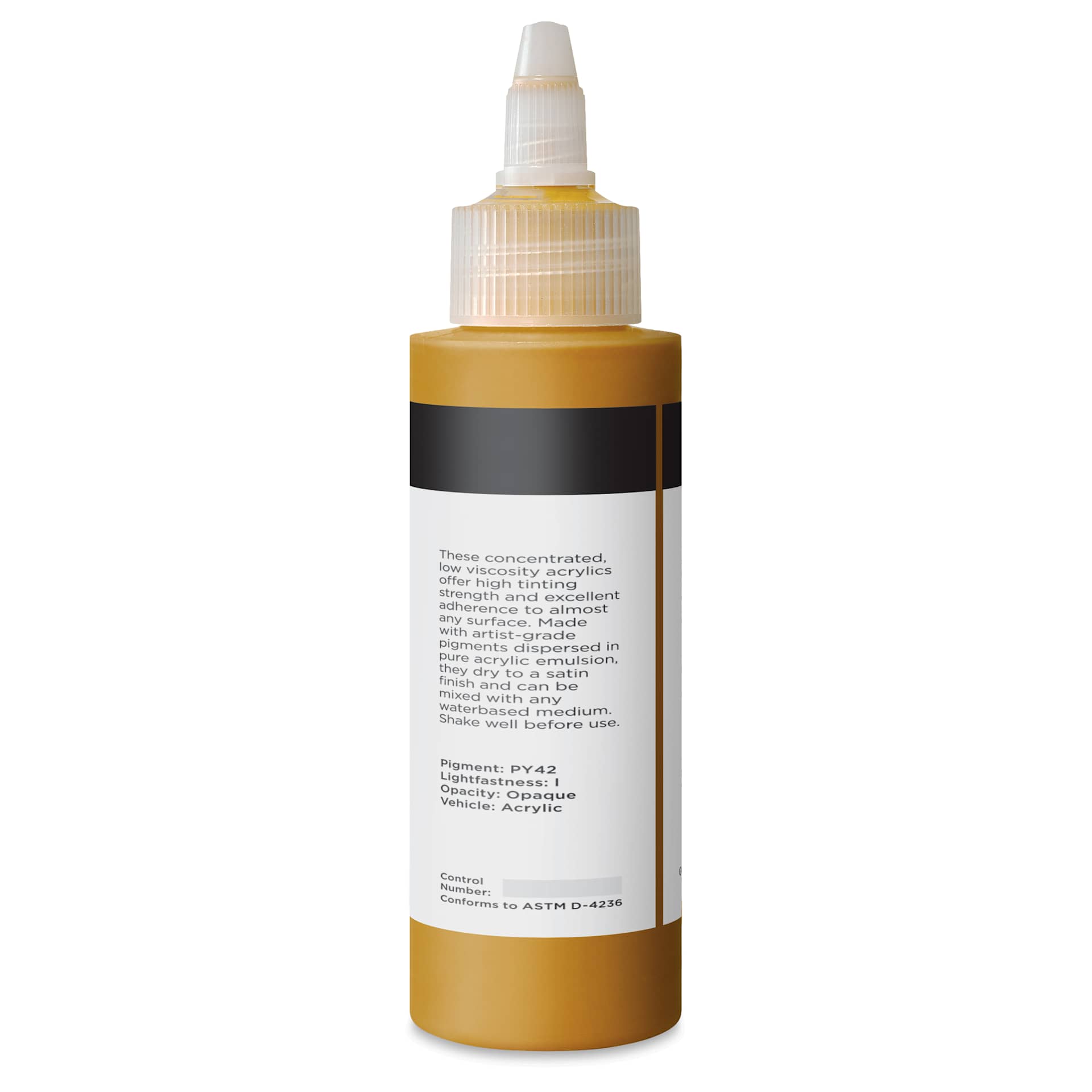 Blick Artists’ Fluid Acrylic - Mars Yellow, 100 ml back
