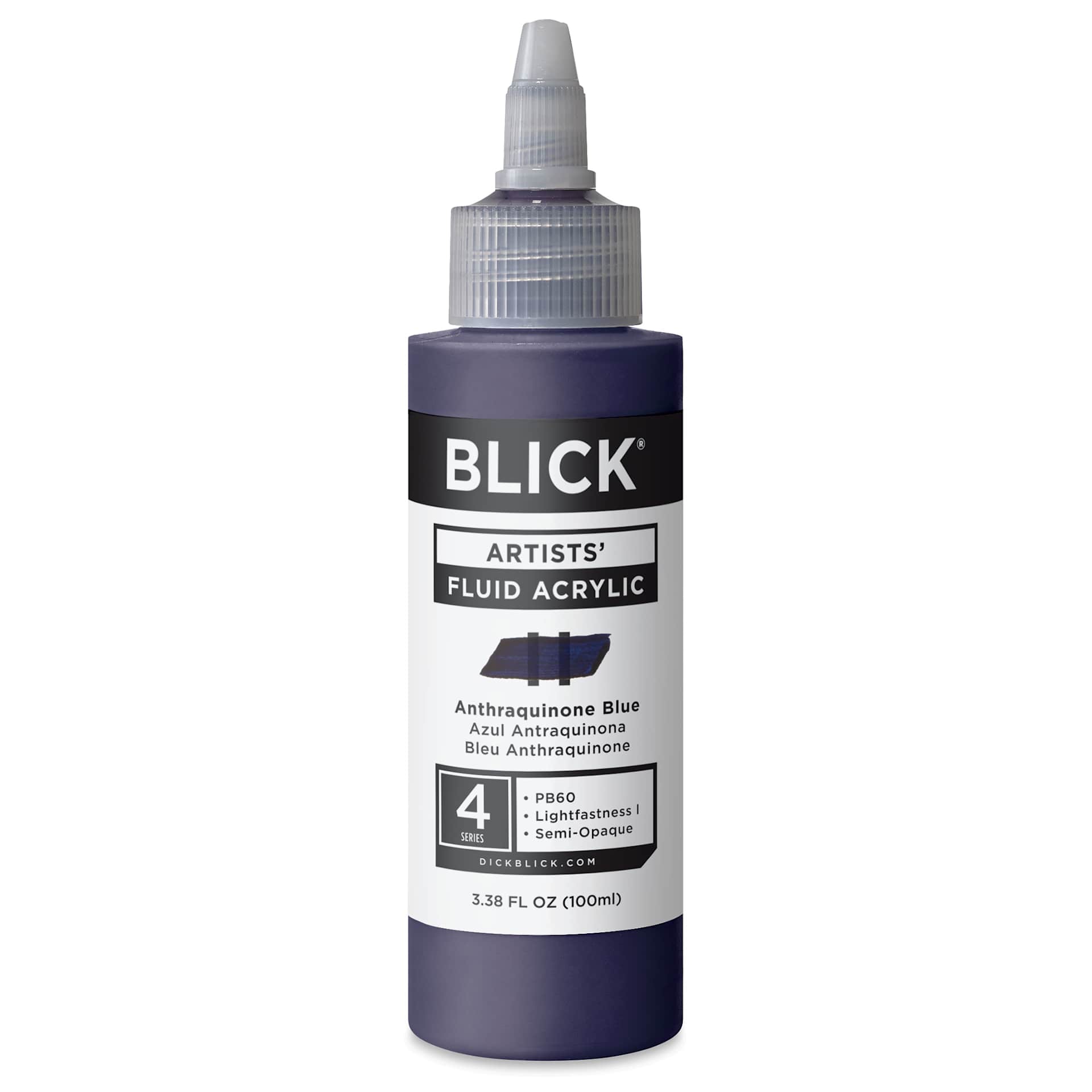 Blick Artists’ Fluid Acrylic - Anthraquinone Blue, 100 ml