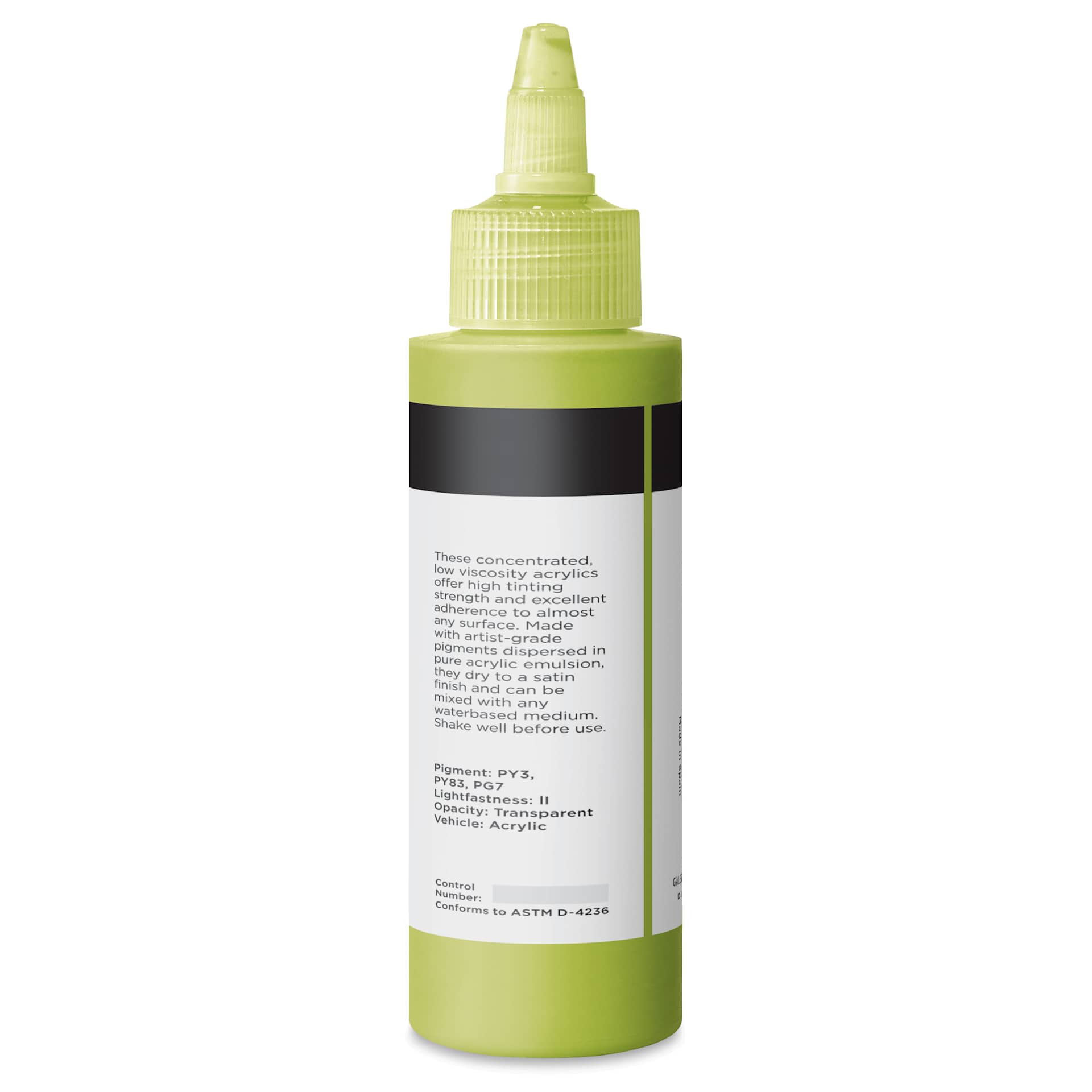 Blick Artists’ Fluid Acrylic - Gold Green, 100 ml back