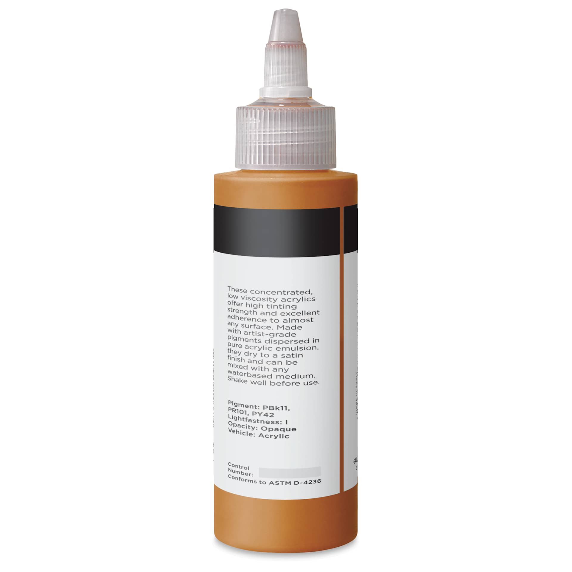 Blick Artists’ Fluid Acrylic - Raw Sienna, 100 ml back