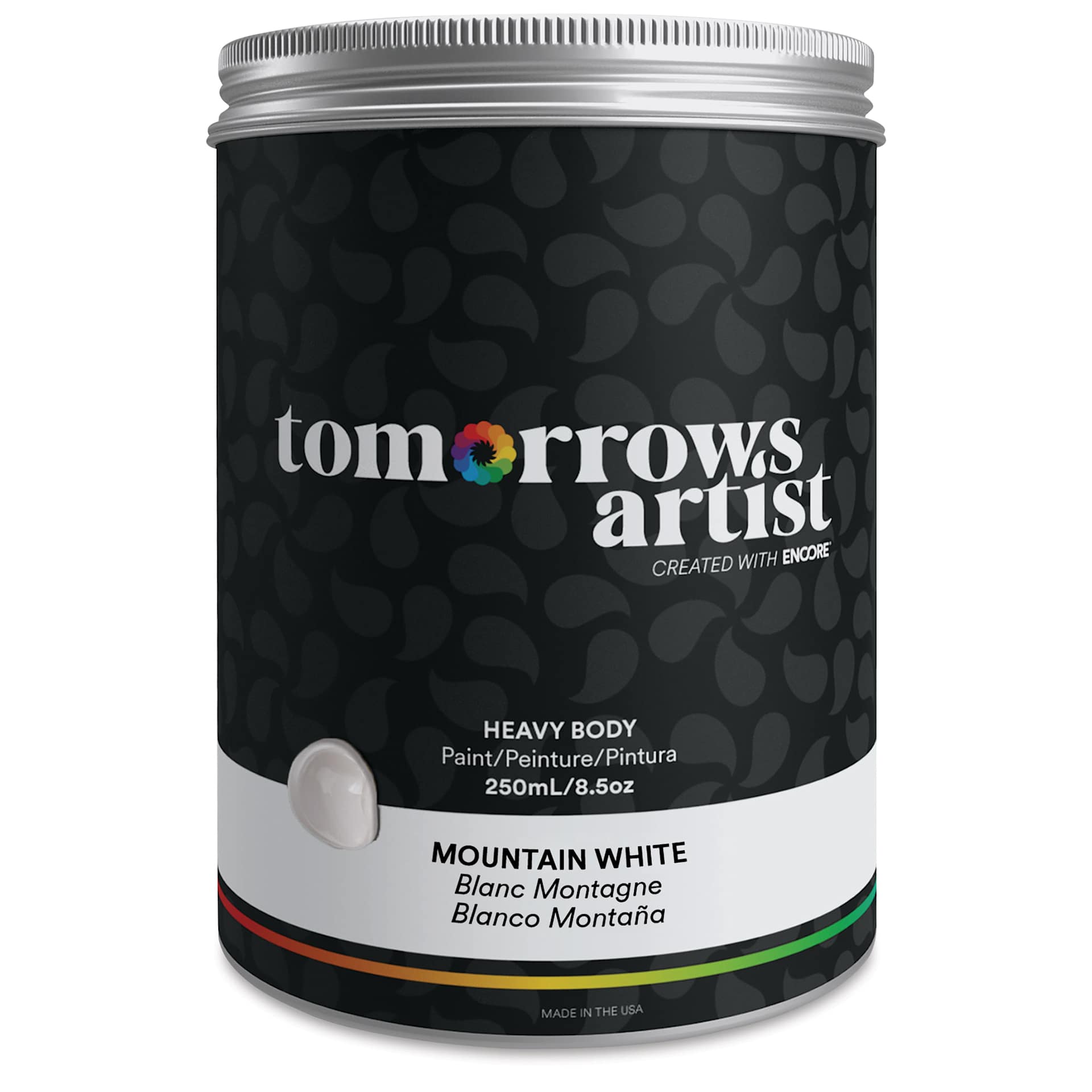 Tomorrow's Artist Eco-Friendly Heavy Body Acrylic Paint - Mountain White, 250 ml