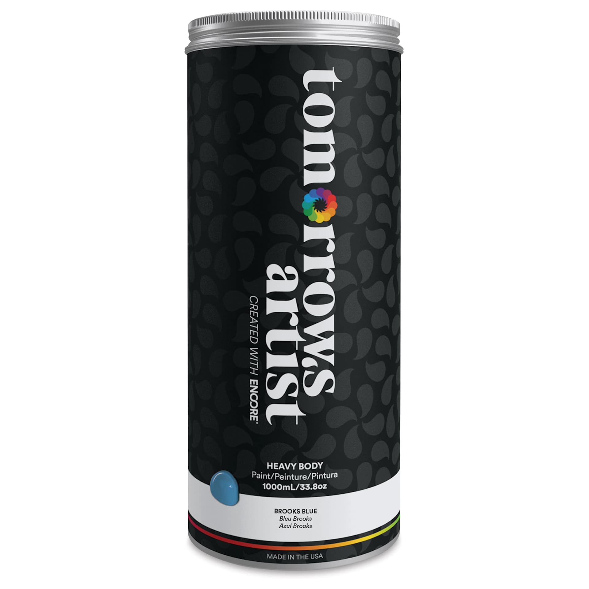 Tomorrow's Artist Eco-Friendly Heavy Body Acrylic Paint - Brooks Blue, 1 L