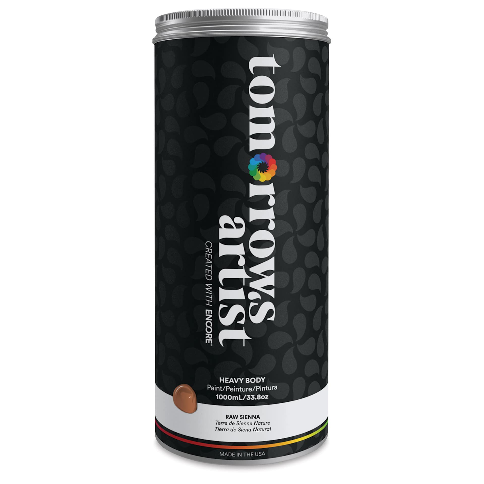 Tomorrow's Artist Eco-Friendly Heavy Body Acrylic Paint - Raw Sienna, 1 L