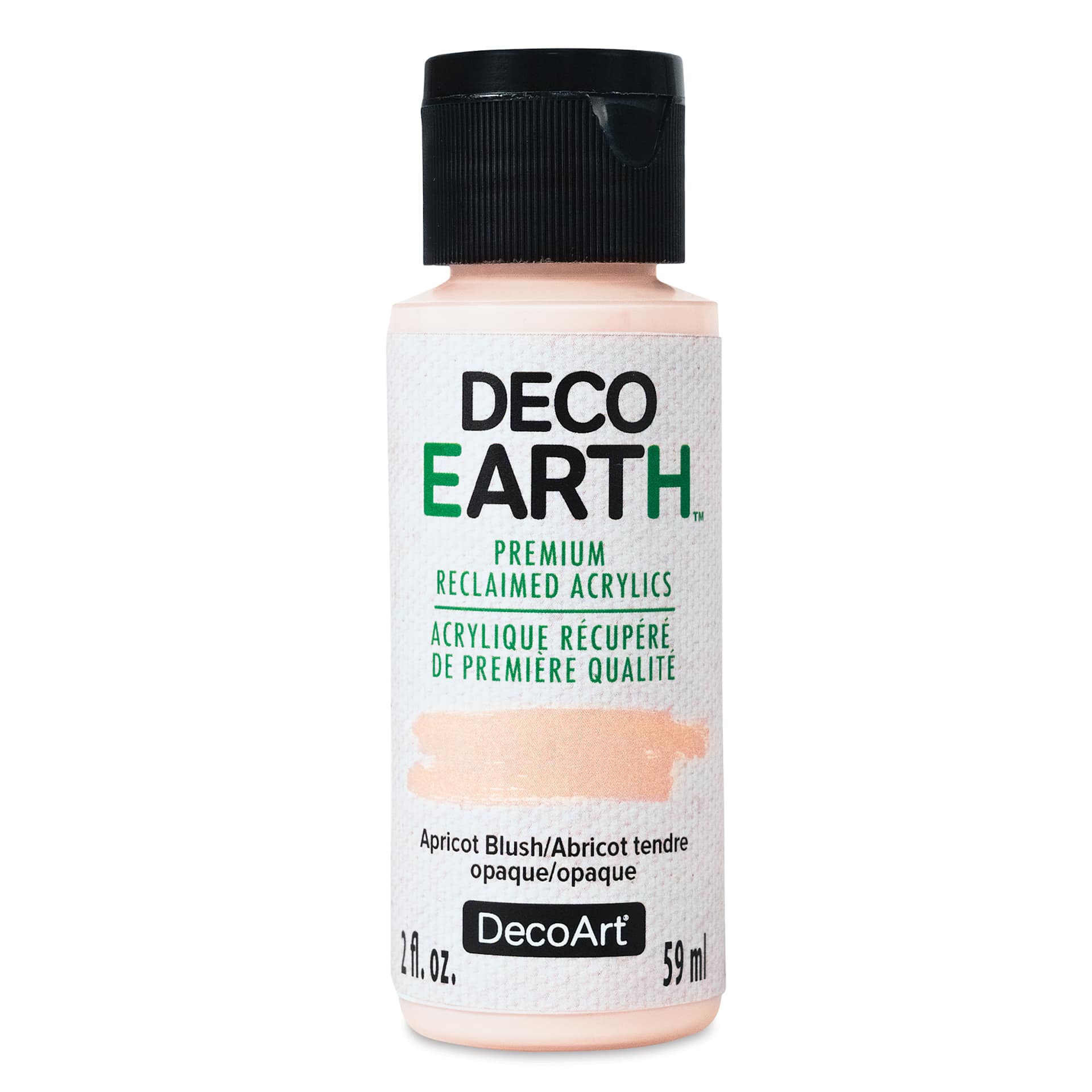 DecoArt DecoEarth Premium Reclaimed Acrylic Paint - Apricot Blush, 2 oz