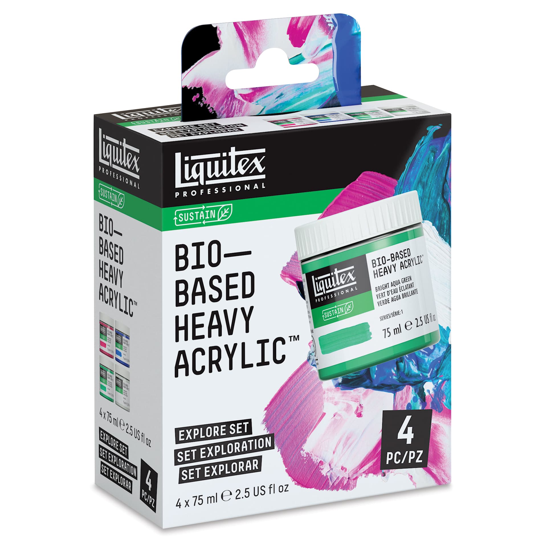 Liquitex Bio-Based Heavy Acrylic Paints - Set of 4, Explore, 75 ml Liquitex Bio-Based Heavy Acrylic Paints - Set of 4, Explore, 75 ml