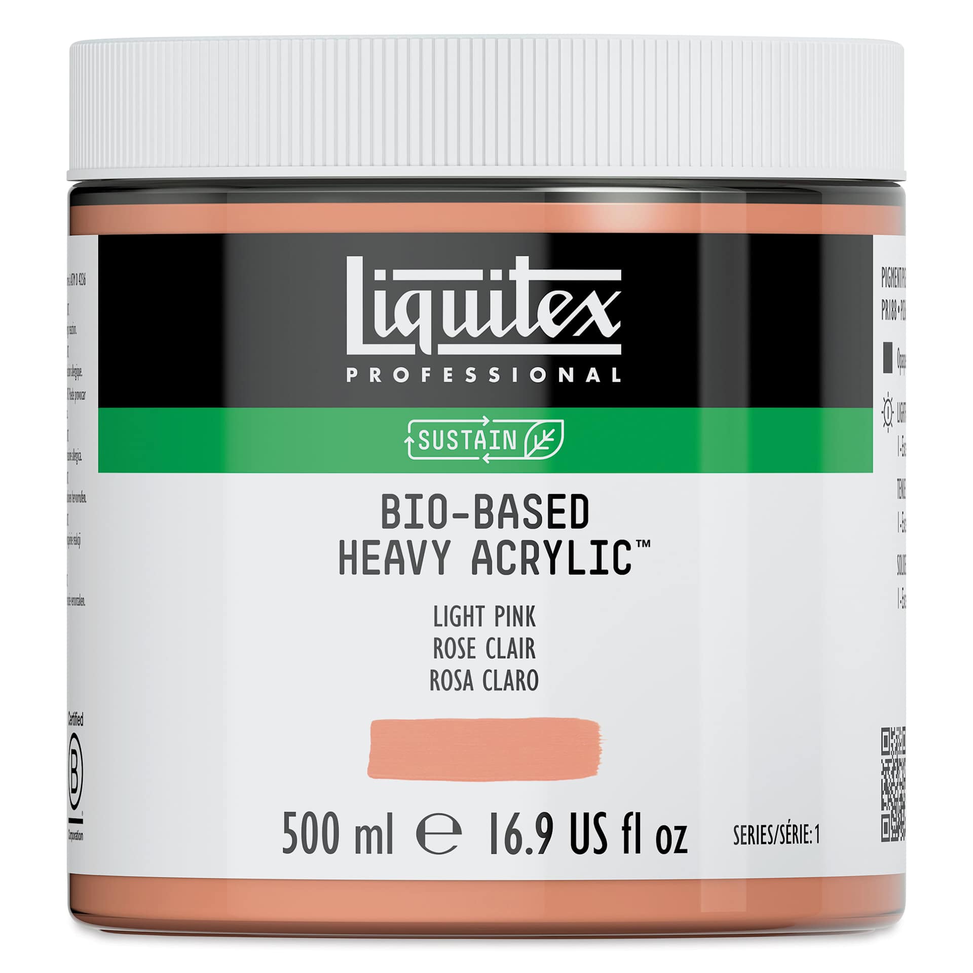 Liquitex Bio-Based Heavy Acrylic Paint - Light Pink, 500 ml