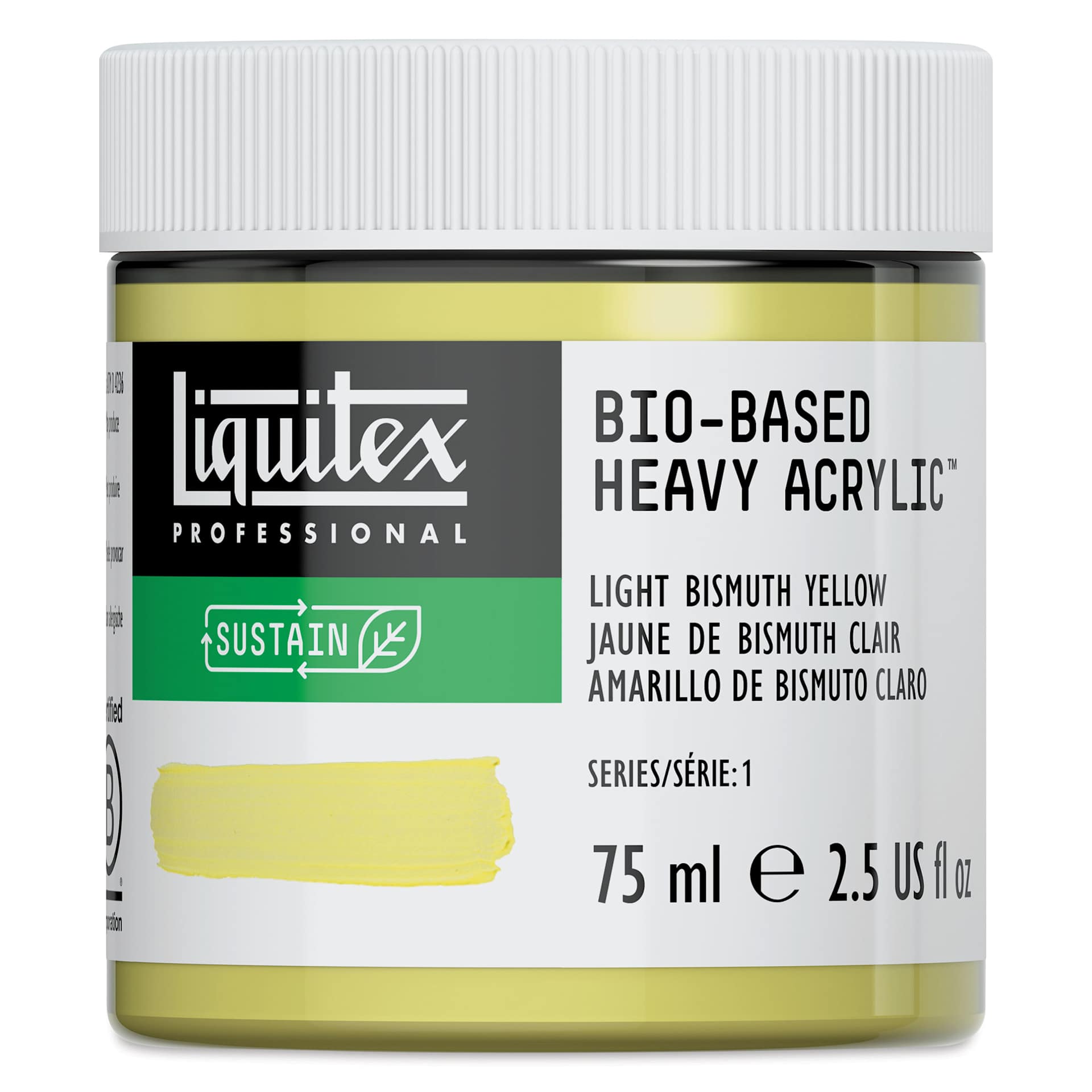 Liquitex Bio-Based Heavy Acrylic Paint - Light Bismuth Yellow, 75 ml