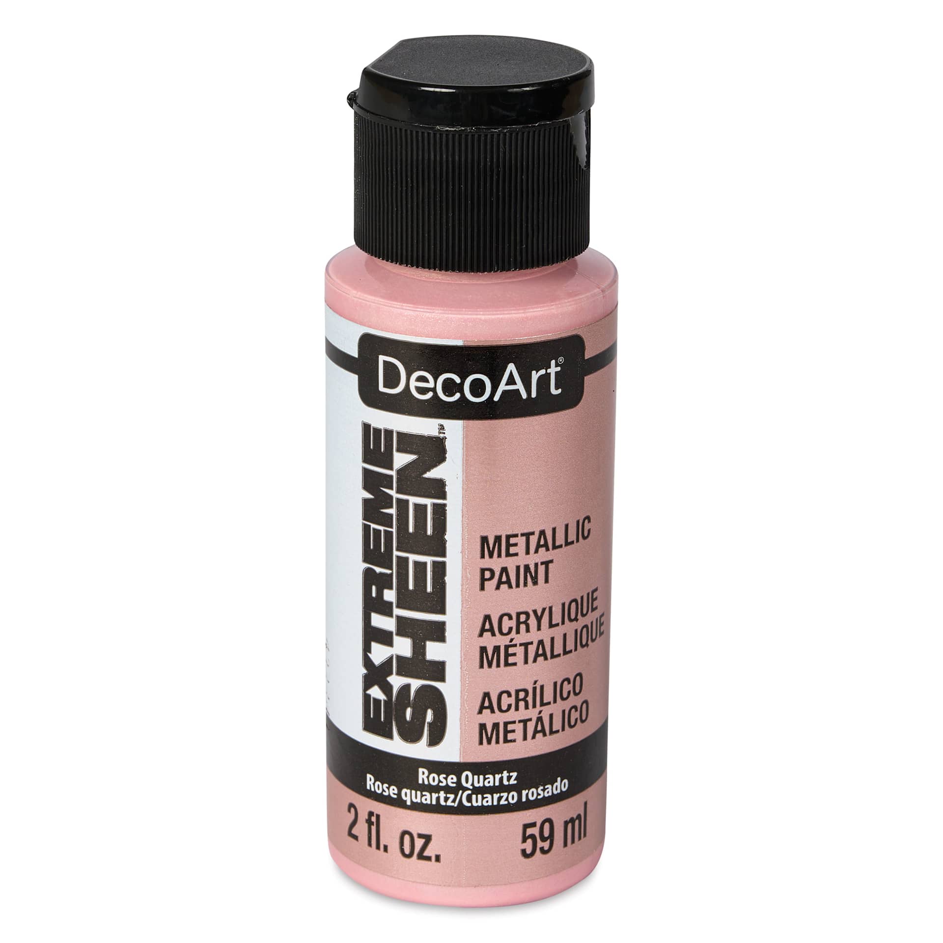 DecoArt Extreme Sheen Metallic Acrylic Paint - Rose Quartz, 2 oz