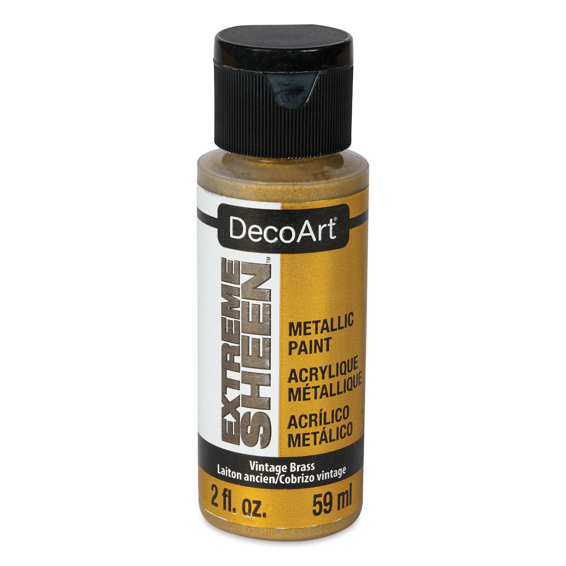 DecoArt Extreme Sheen Metallic Acrylic Paint - Vintage Brass, 2 oz