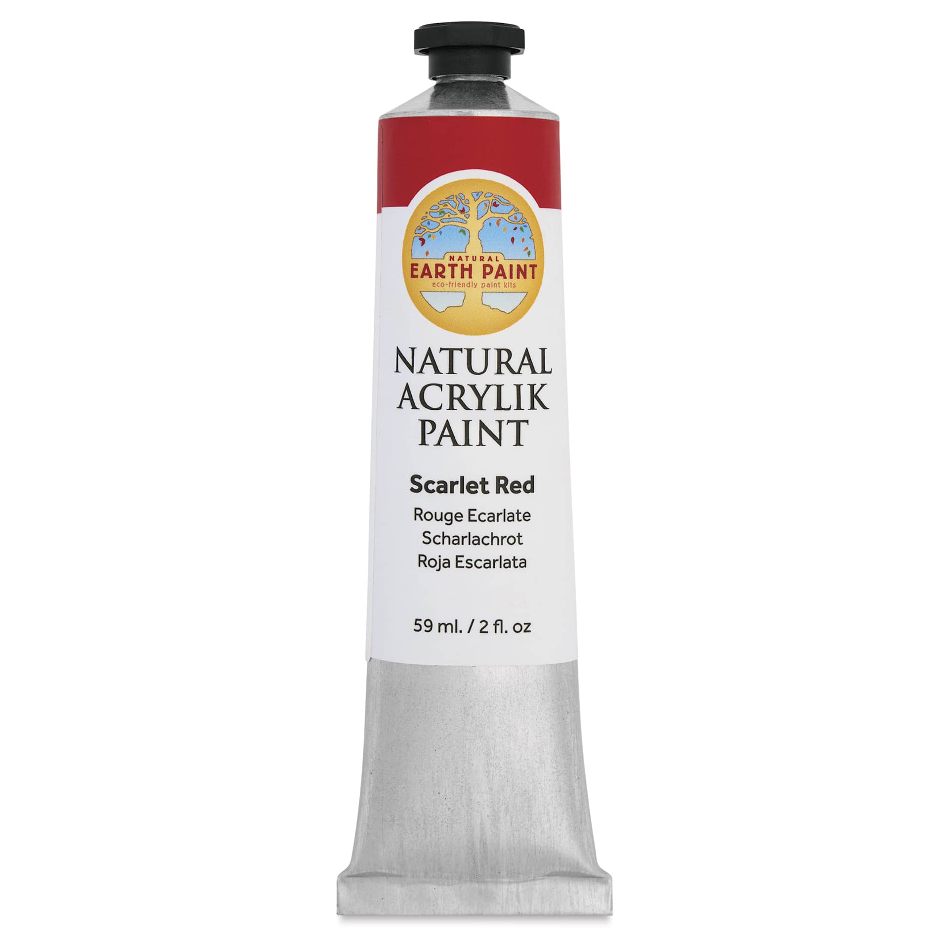 Natural Earth Paint Natural Acrylik Paint - Scarlet Red, 59 ml tube