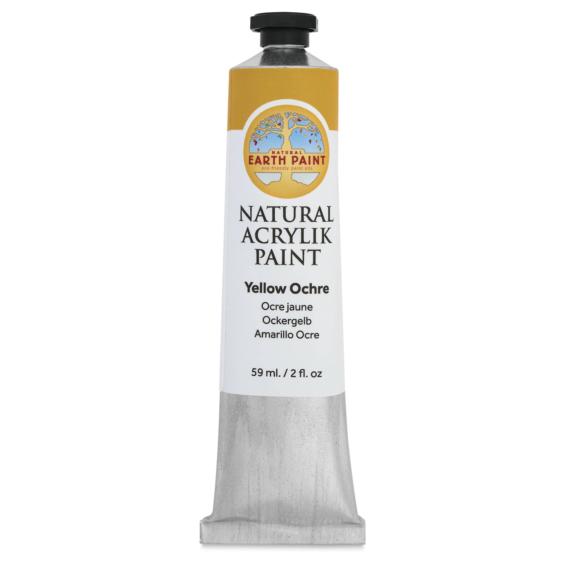 Natural Earth Paint Natural Acrylik Paint - Yellow Ochre, 59 ml tube