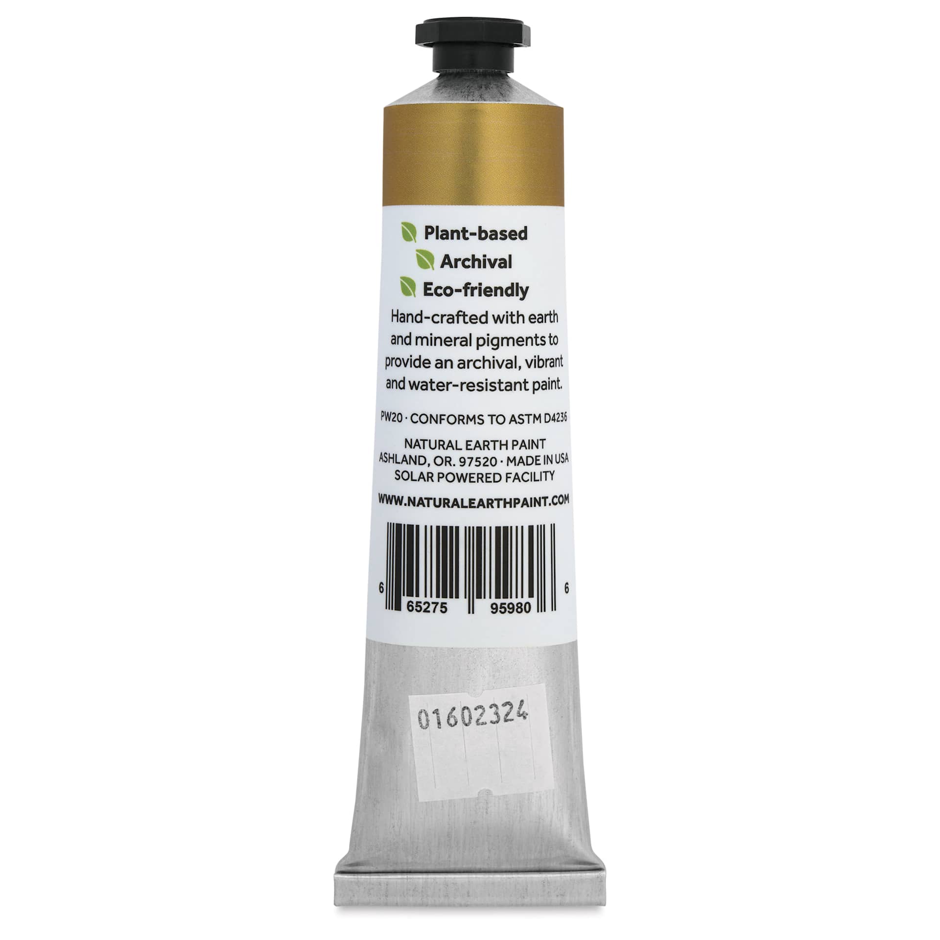 Natural Earth Paint Natural Acrylik Paint - Gold Mica, 59 ml back