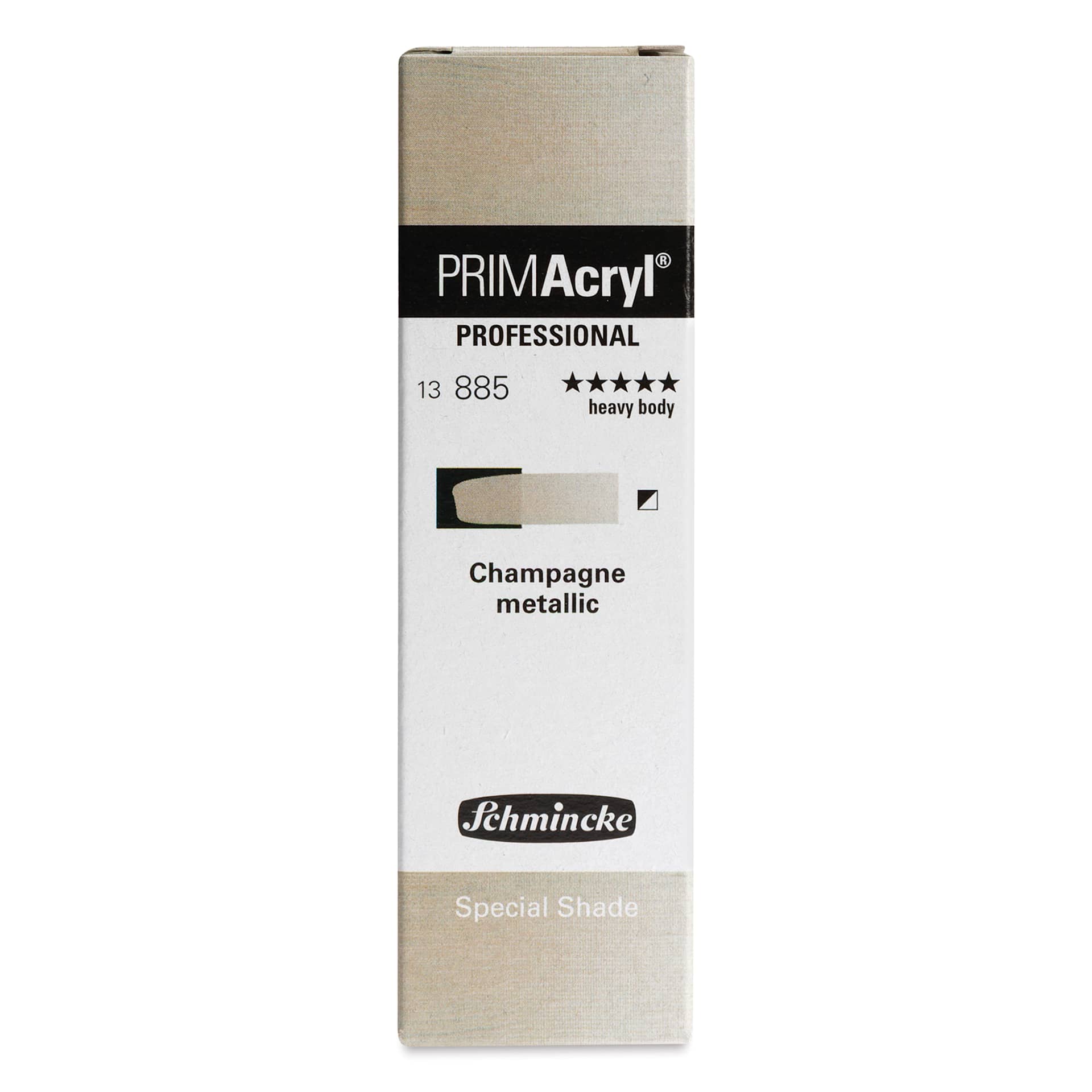 Schmincke Primacryl Professional Acrylic Paint - Champagne Metallic, 35 ml Tube front of package