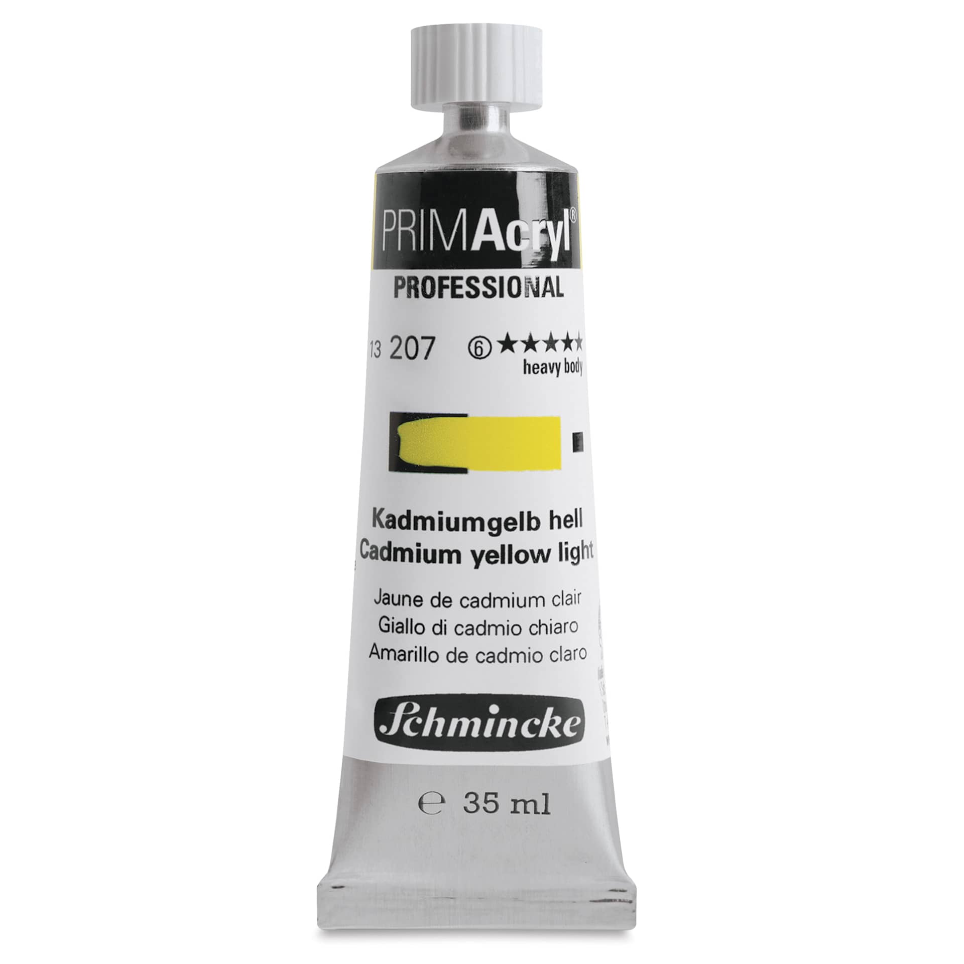 Schmincke Primacryl Professional Acrylic Paint - Cadmium Yellow Light, 35 ml Tube