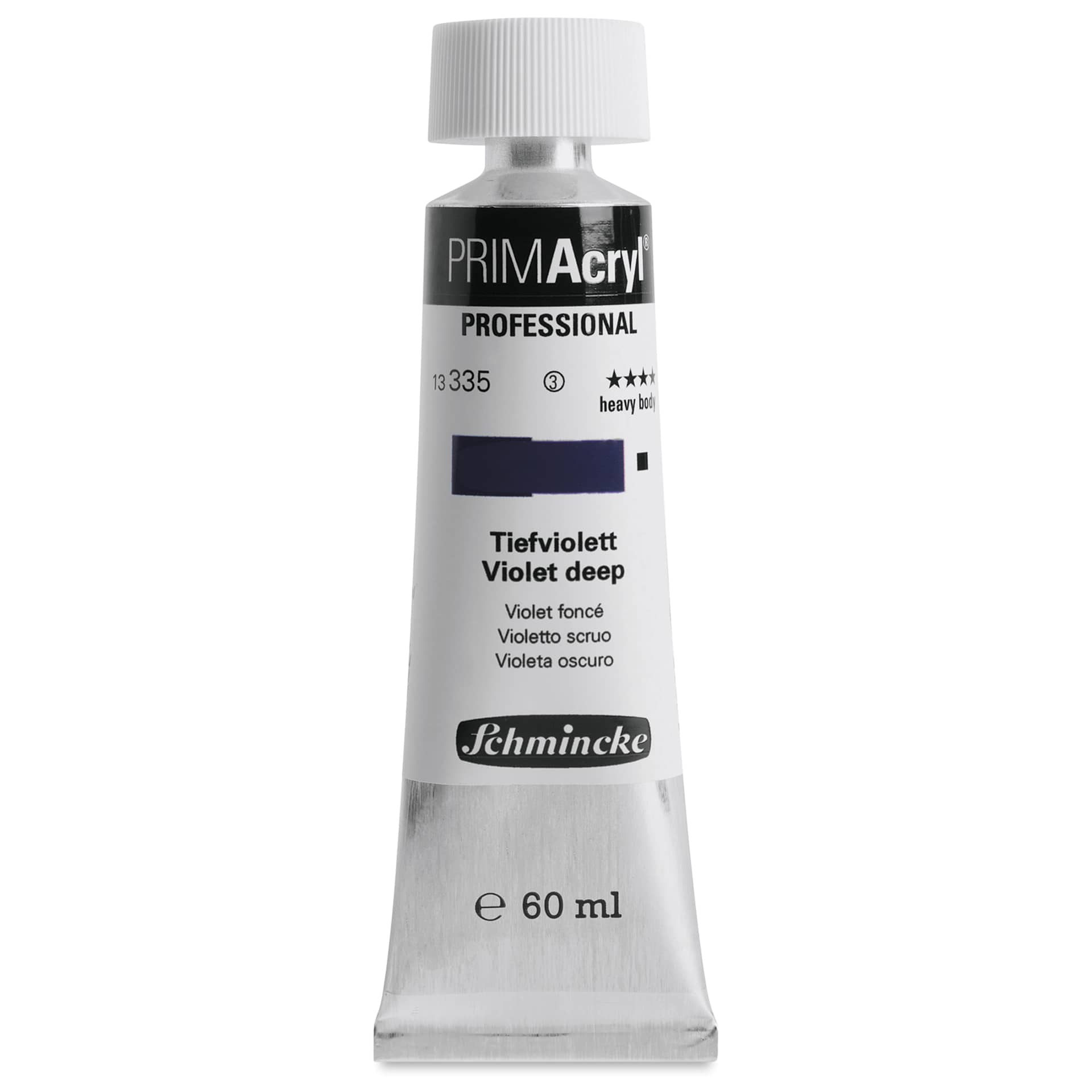 Schmincke Primacryl Professional Acrylic Paint - Violet Deep, 60 ml Tube
