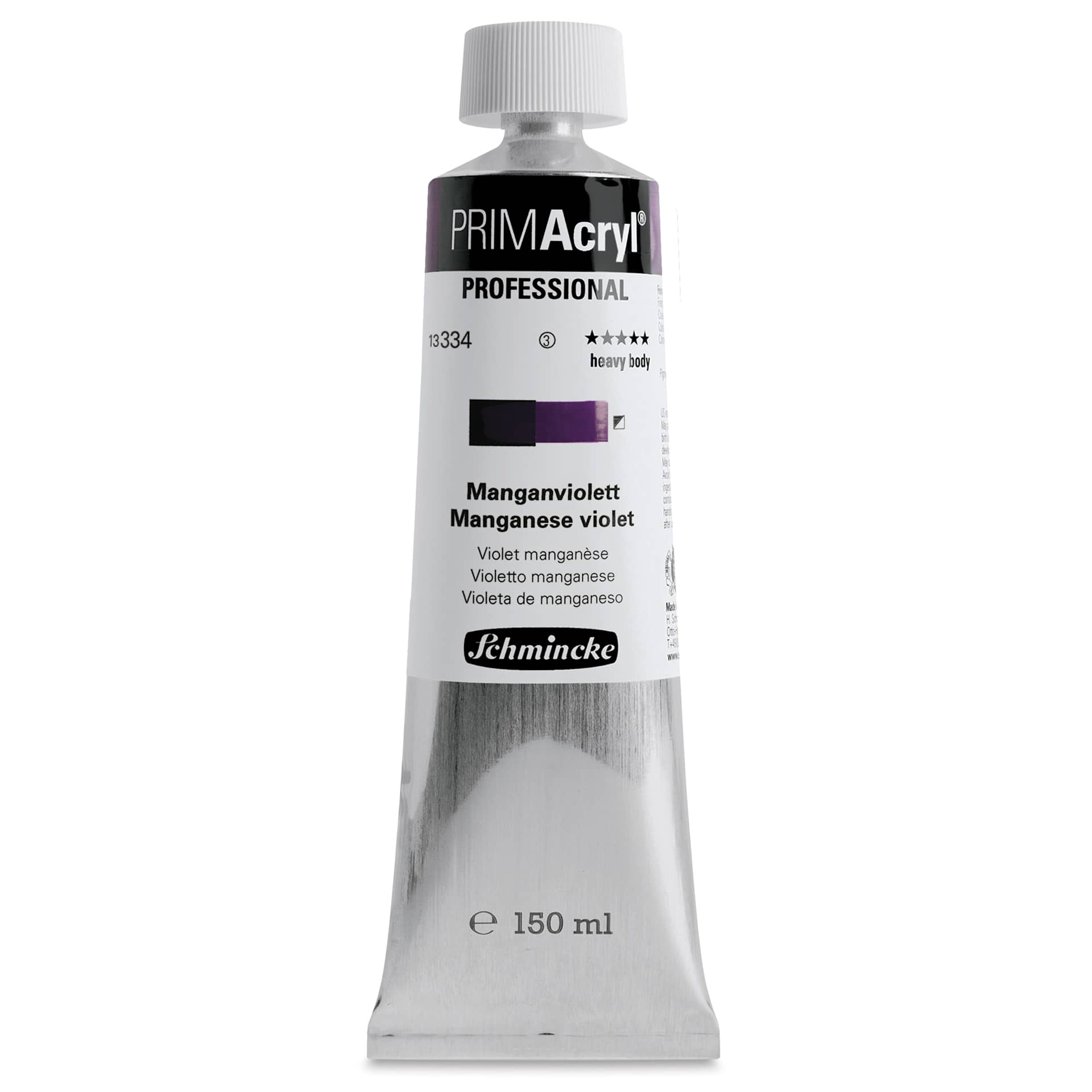 Schmincke Primacryl Professional Acrylic Paint - Manganese Violet, 150 ml Tube