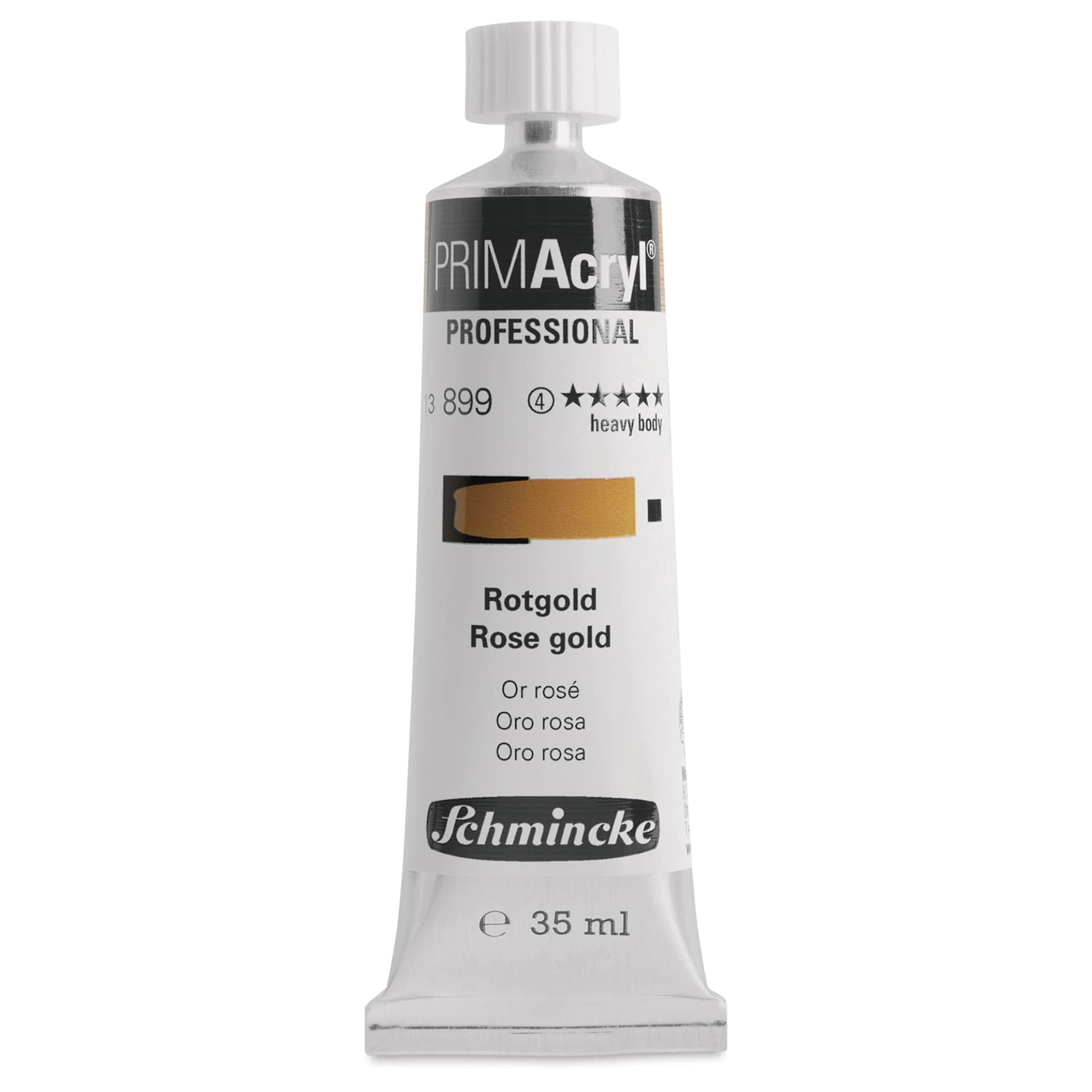 Schmincke Primacryl Professional Acrylic Paint - Rose Gold, 35 ml Tube