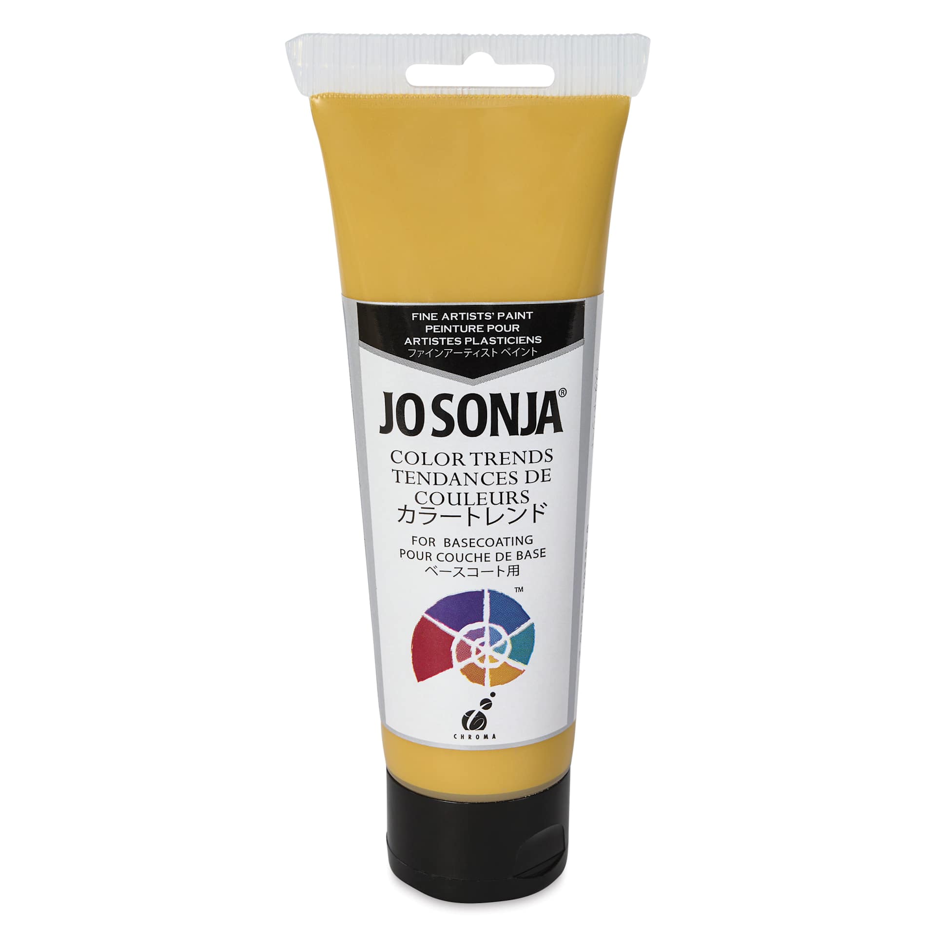 Chroma's Jo Sonja Color Trends Acrylic Paint - Mustard Seed, 120 ml tube - front