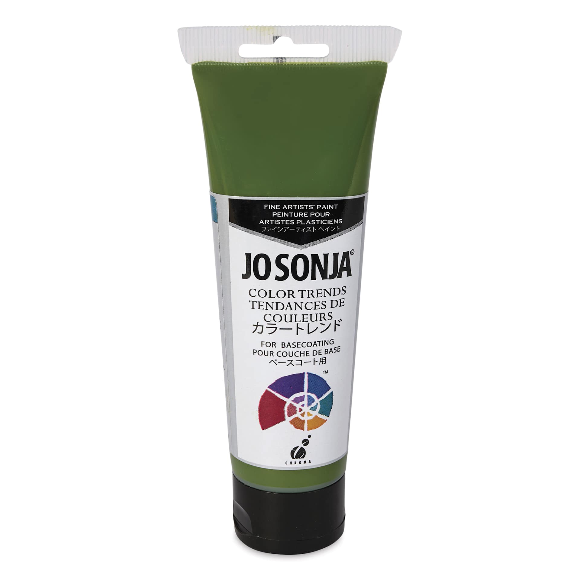 Chroma's Jo Sonja Color Trends Acrylic Paint - Tarragon, 120 ml tube - front