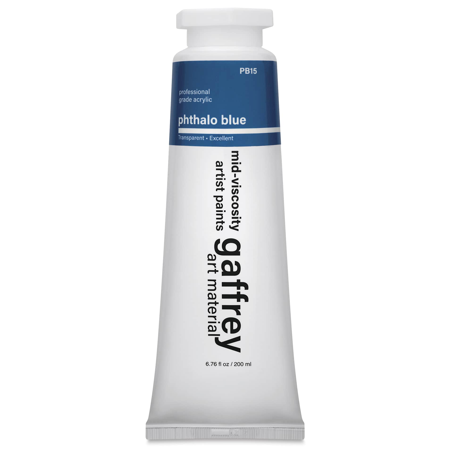 Gaffrey Art Material Standard Body Acrylic Paint - Phthalo Blue, 200 ml tube