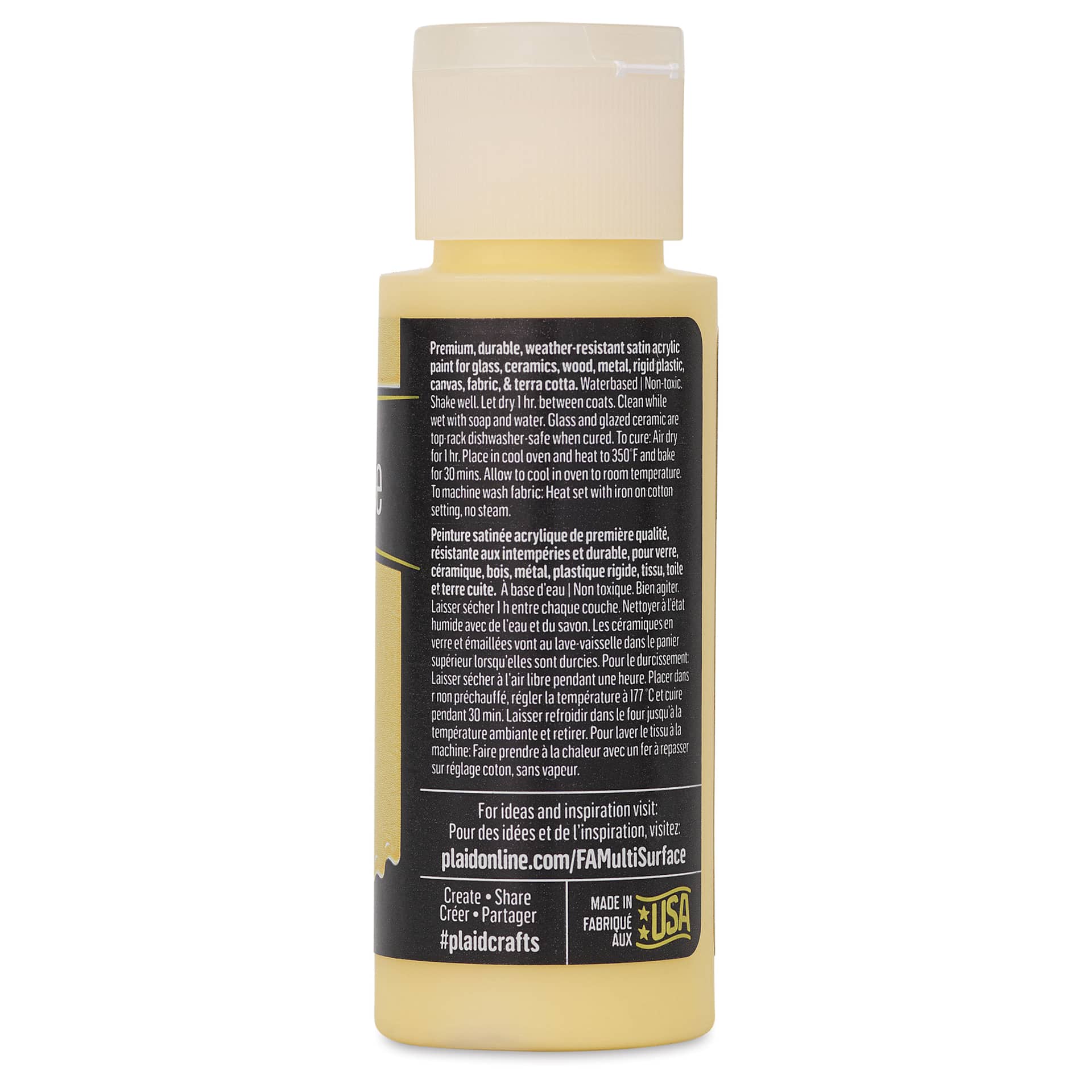 FolkArt Multi-Surface Acrylic Paint - Daybreak, 59 ml bottle back